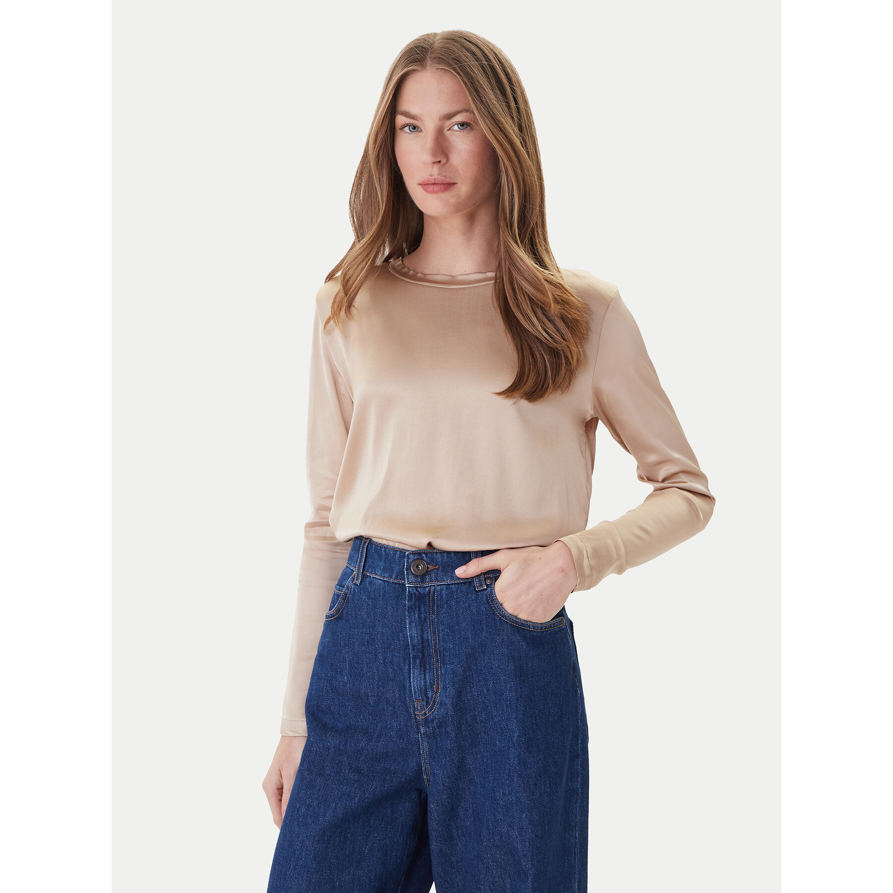 ViCOLO Bluse TF0244 Beige Regular Fit