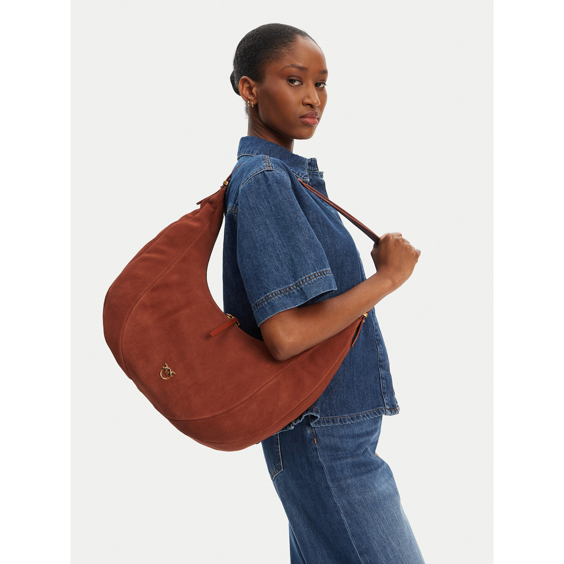 Torbica PINKO Slouchy Hobo Big PE 25 PLTT 104295 A29N Smeđa