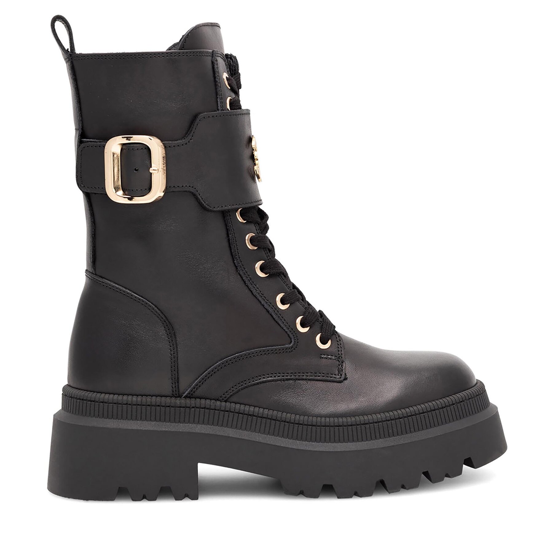 Botines planos Eva Minge FARO-24656 Negro