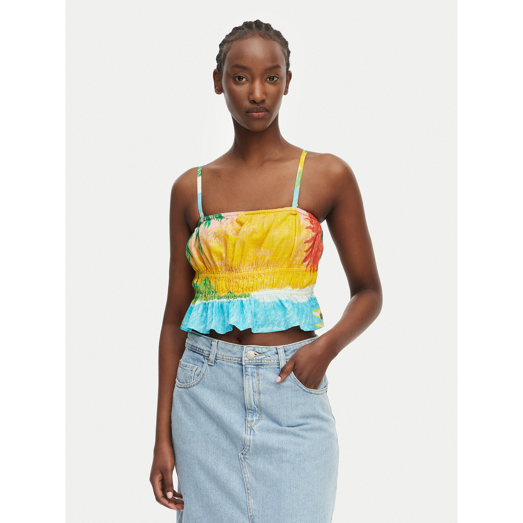 Roxy Top Atlas Palmy Daze ERJWT03669 Bunt Regular Fit