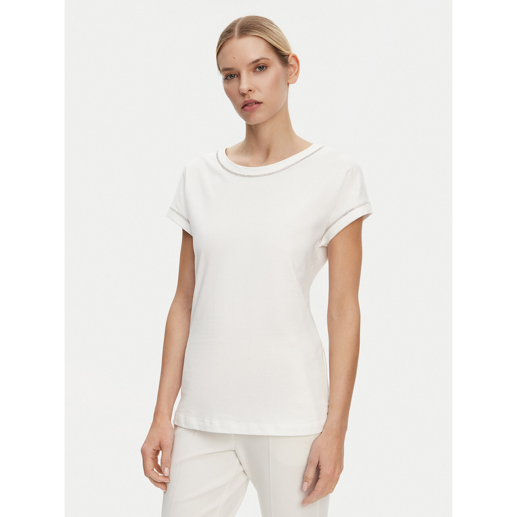 Luisa Spagnoli T-shirt Brescello 542123 Bianco Regular Fit