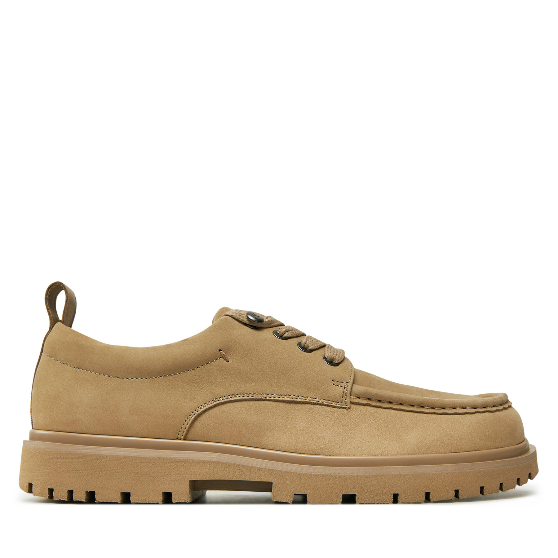 Uomo Scarpe basse Calvin Klein Jeans, Taglia 45, Beige, Eva Apron Laceup YM0YM01180, taglia : 45