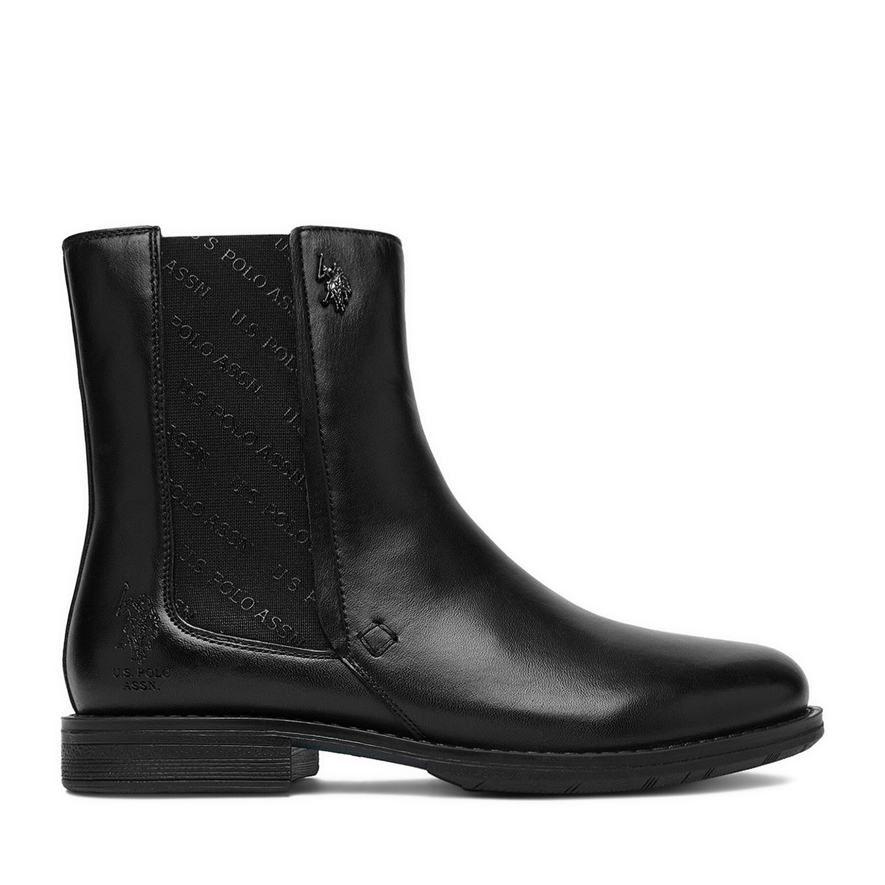 Боти тип челси U.S. Polo Assn. CEO-INGRID002W/EL1 Черен