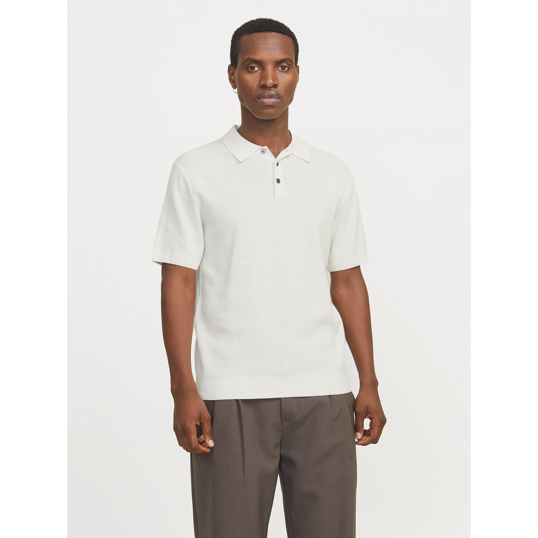 Jack & Jones Pólóing Cooper 12271483 Fehér Regular Fit