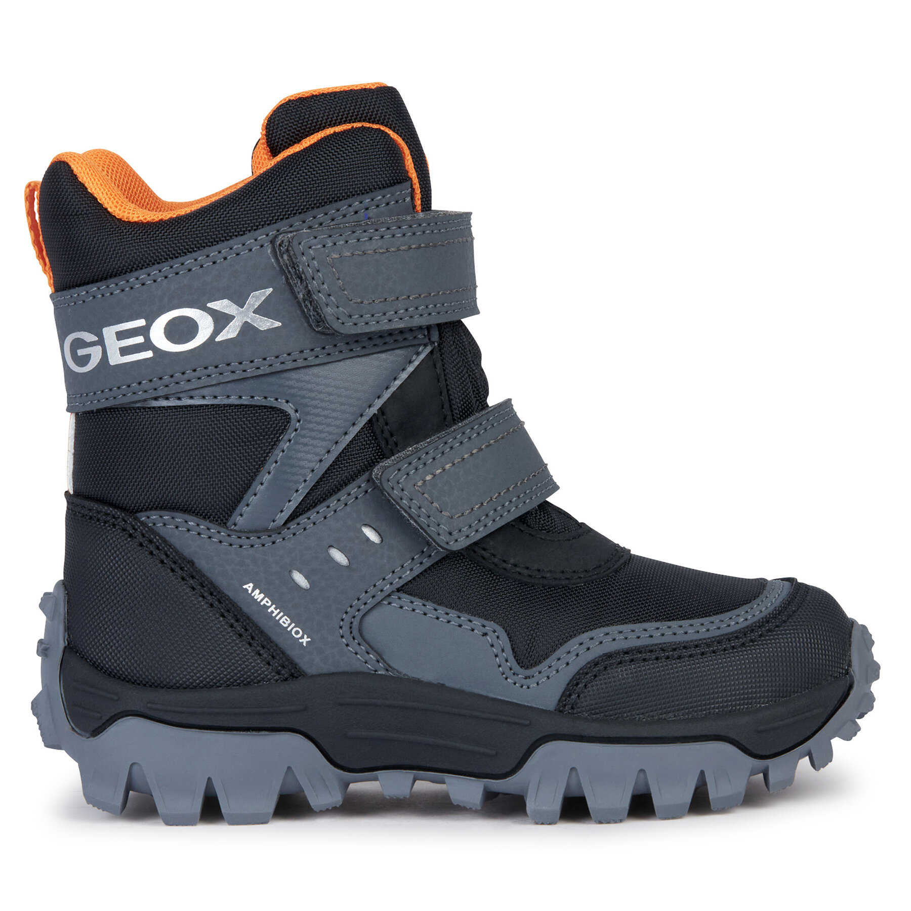 Čizme za snijeg Geox J Himalaya Boy B Abx J36FRC 0FUCE C0038 M Black/Orange