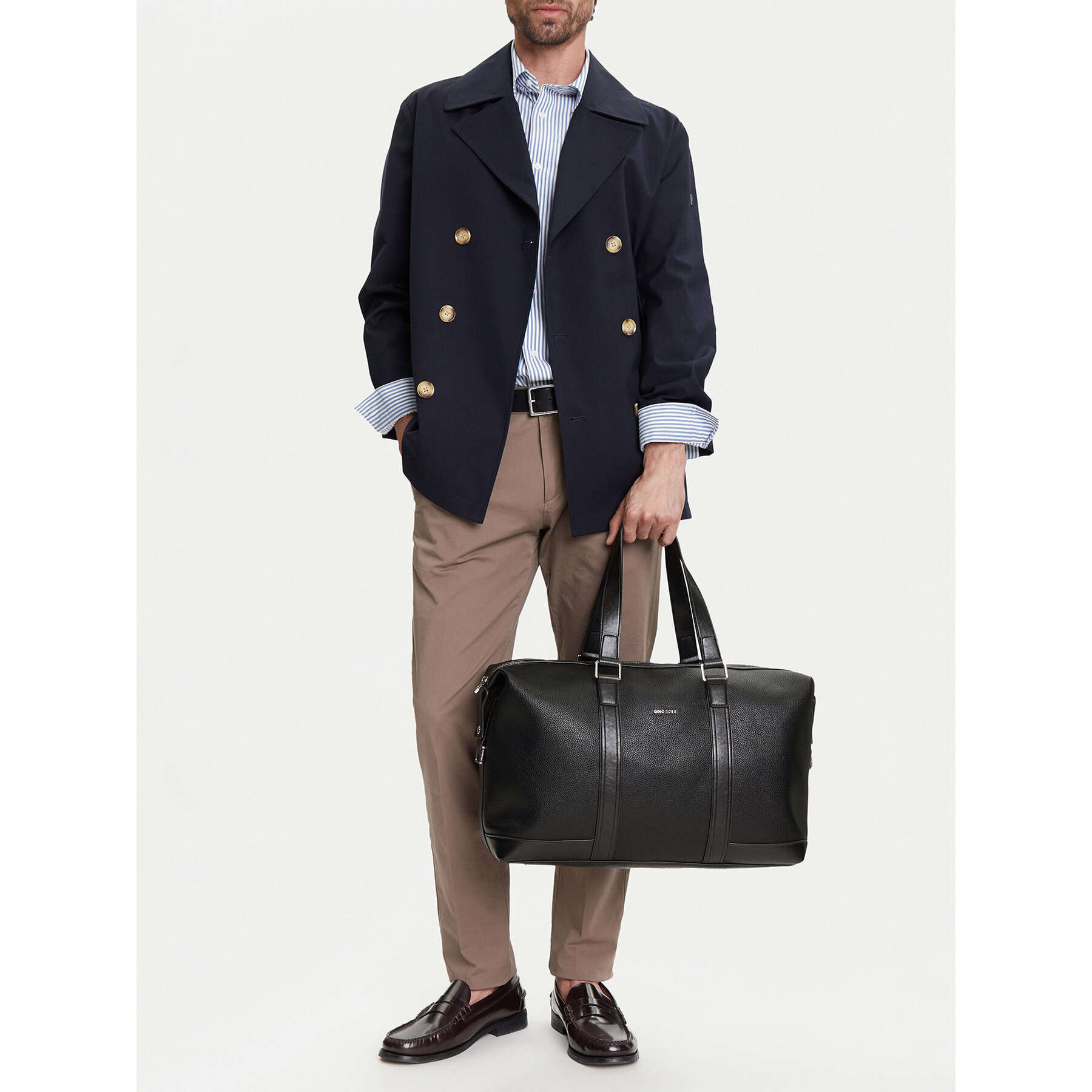 Geantă de weekend Gino Rossi C-GIN-L-001-08 Negru