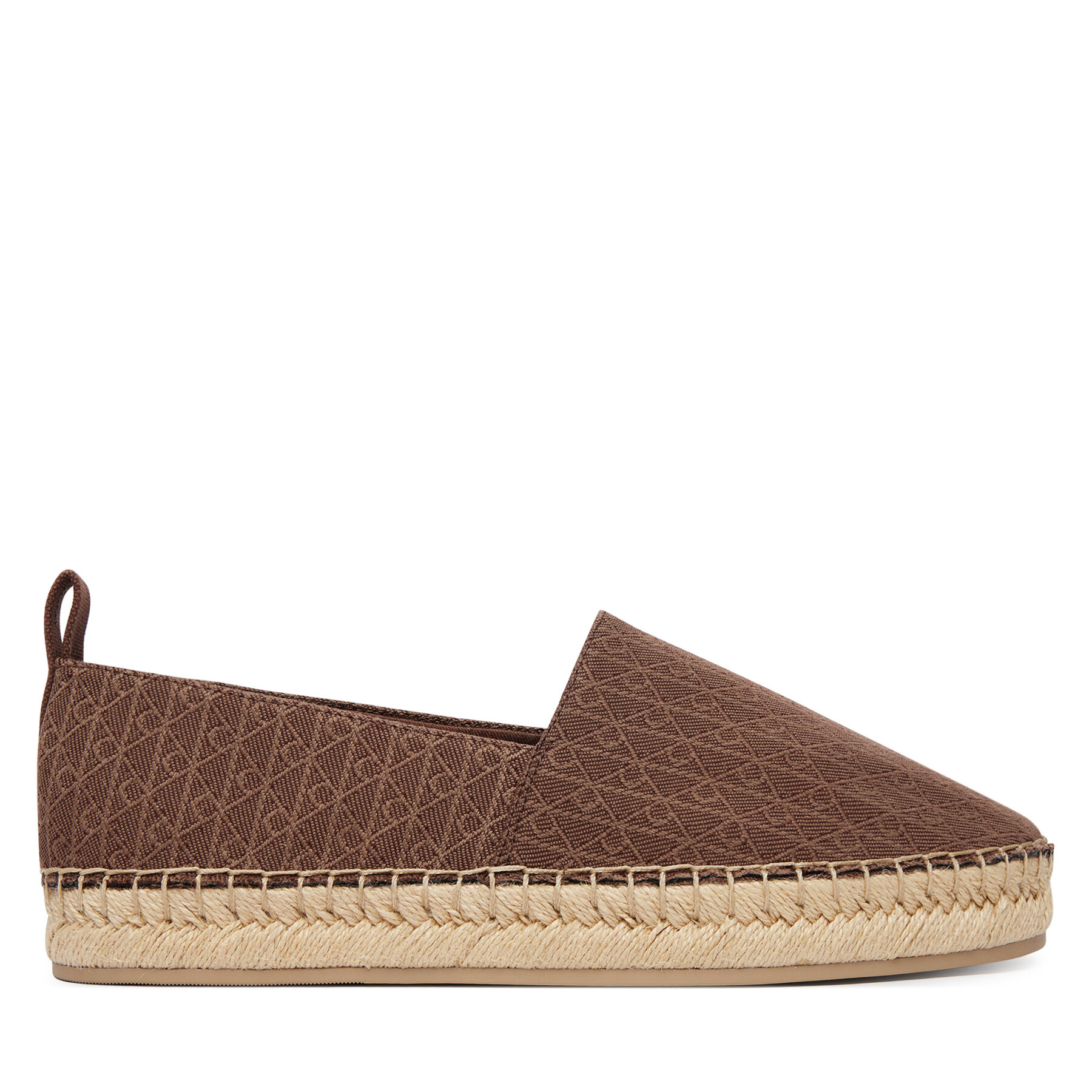 Εσπαντρίγιες Calvin Klein Oblique Espadrille Aop HW0HW02933 Καφέ