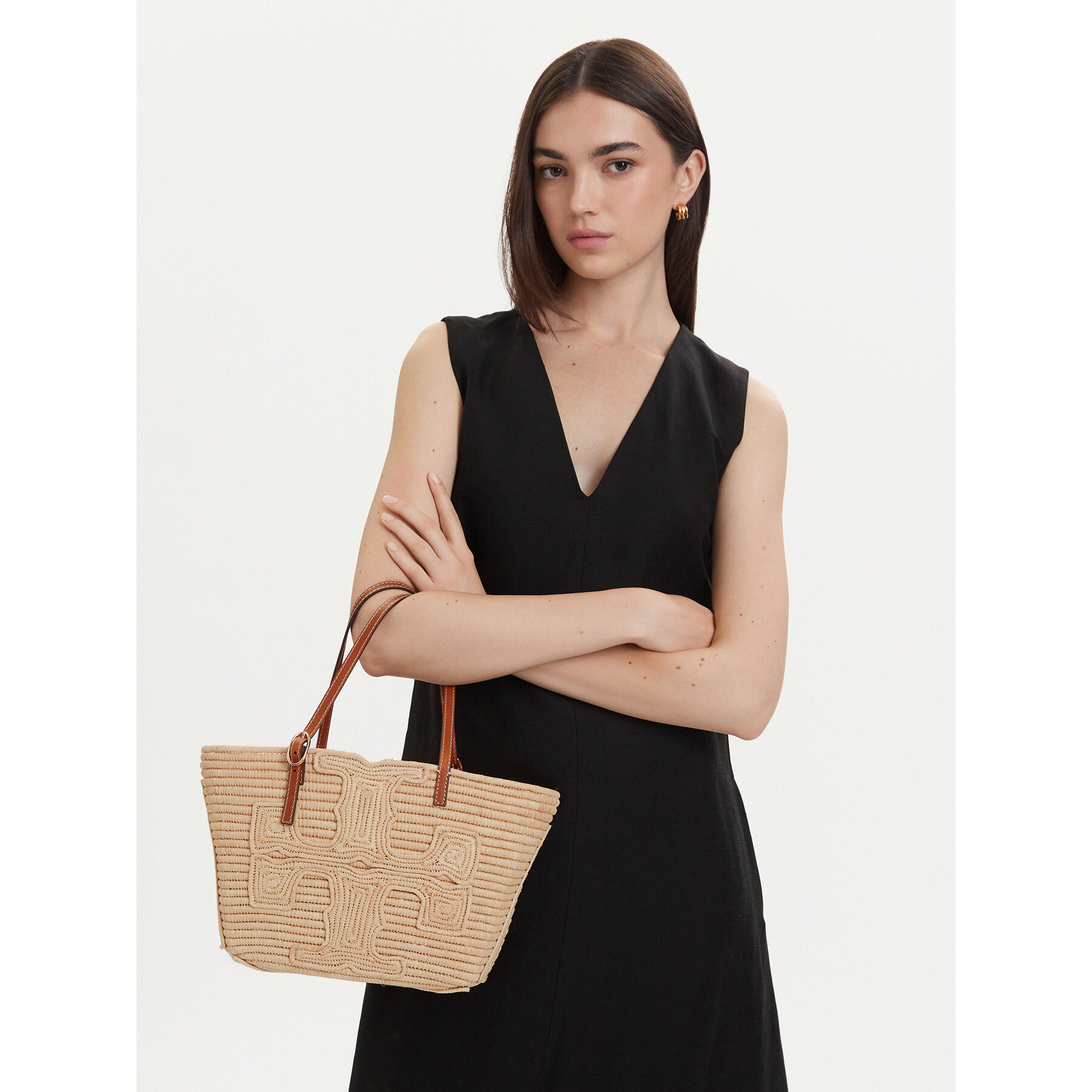Geantă Tory Burch Ella 183825 Bej deschis