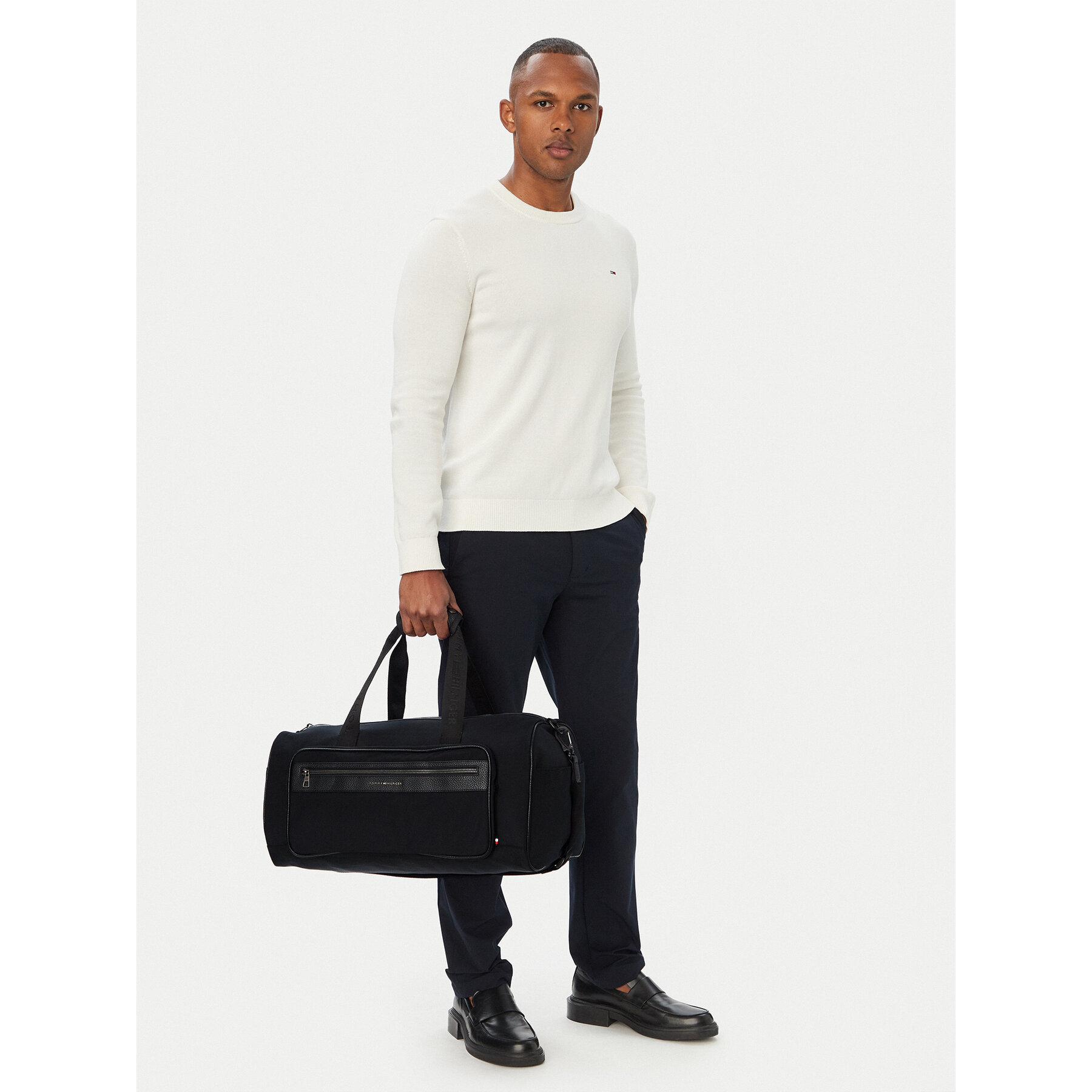 Geantă Tommy Hilfiger Th Repreve Duffle AM0AM14447 Negru