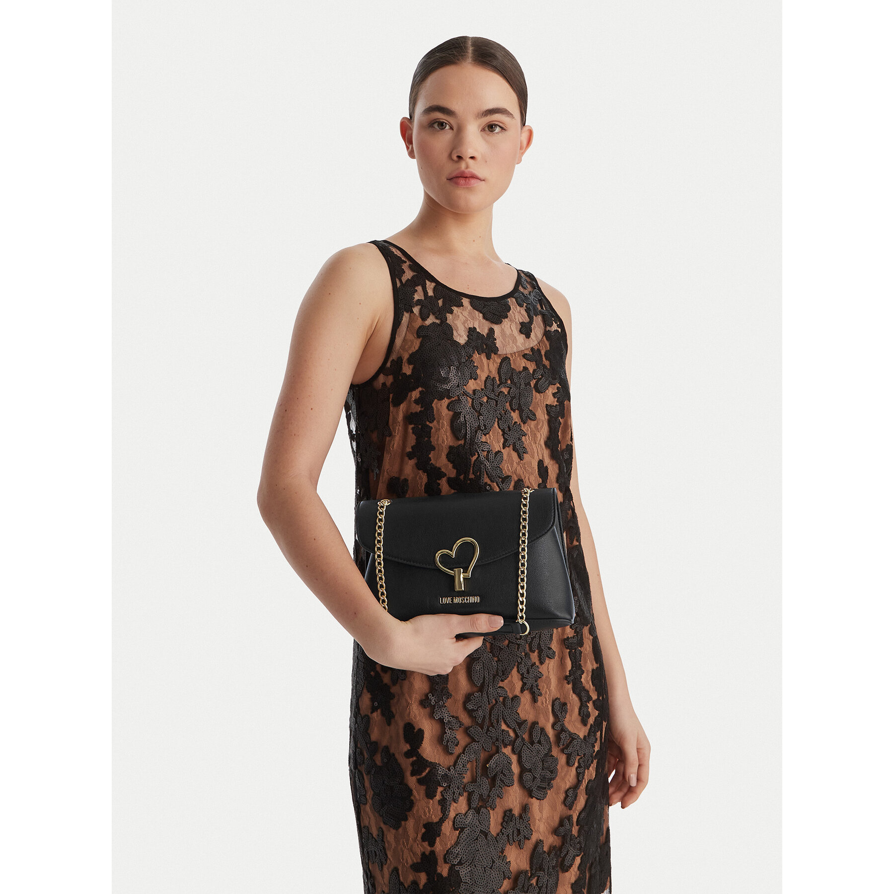 Geantă LOVE MOSCHINO JC4138PP1OLQ0000 Negru