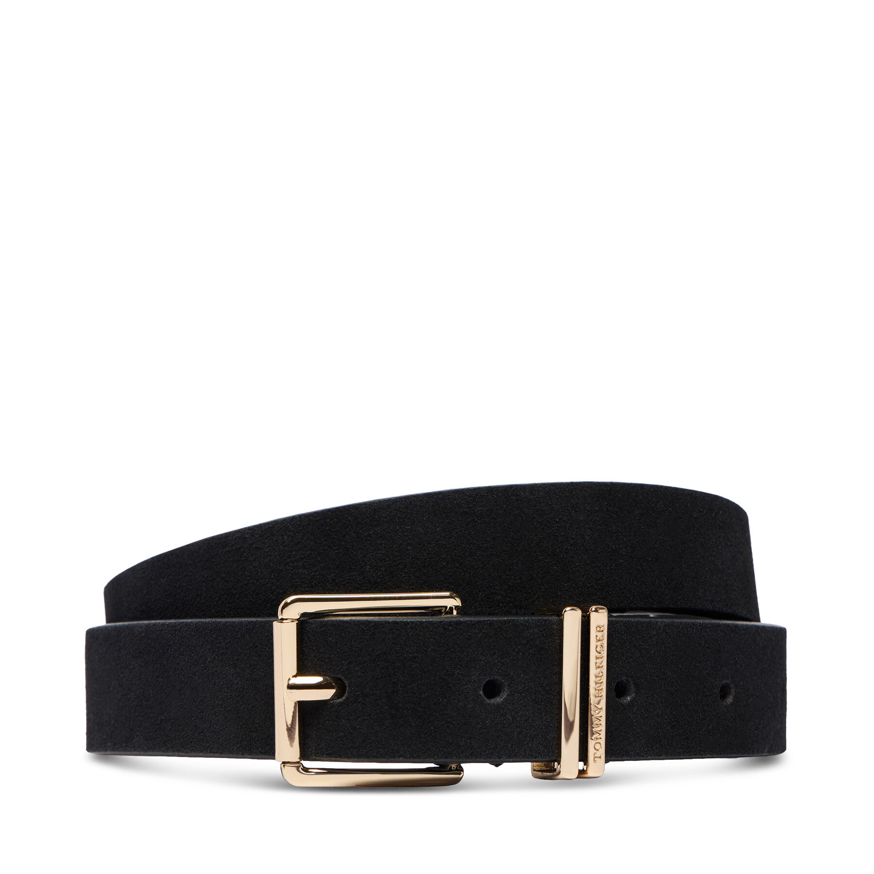 Колан Tommy Hilfiger Th Square 2.5 Nb AW0AW19143 Черен