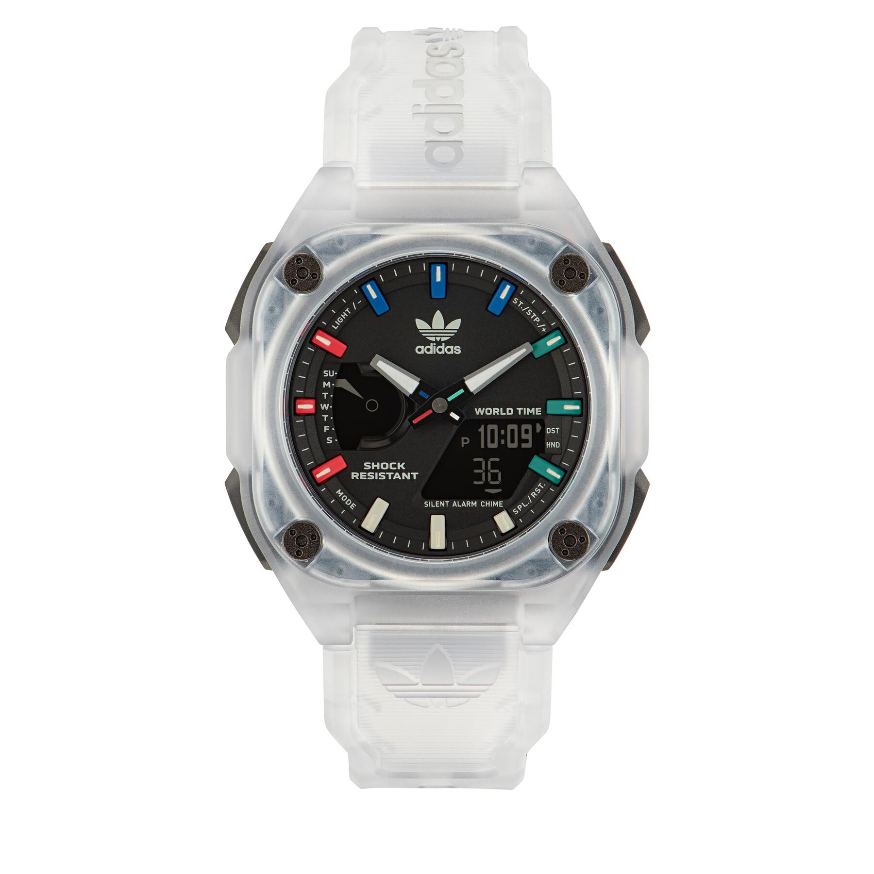 Ročna ura adidas Originals City Tech One Watch AOST23057 White