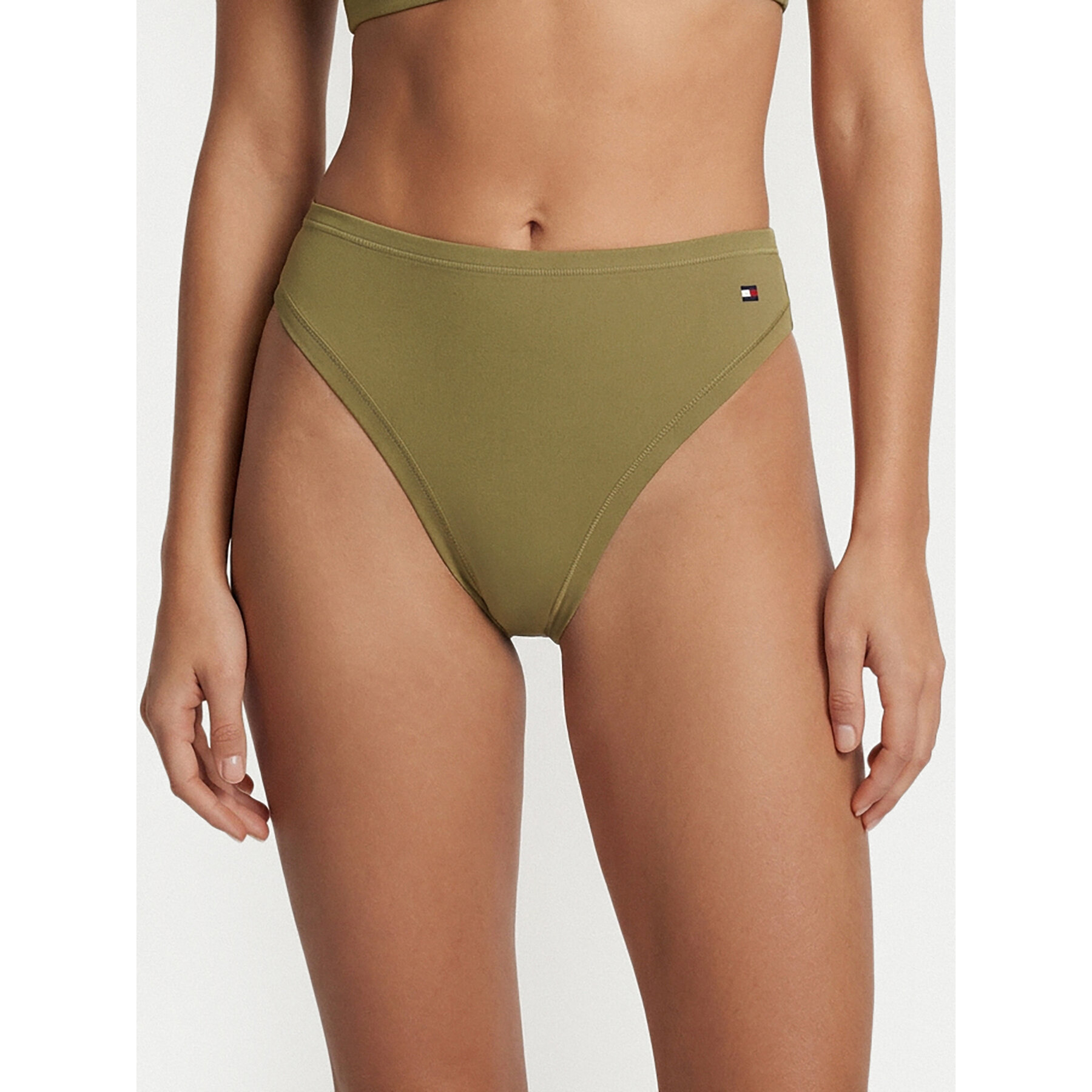 Tommy Hilfiger Klassischer Damenslip UW0UW06047 Khakifarben