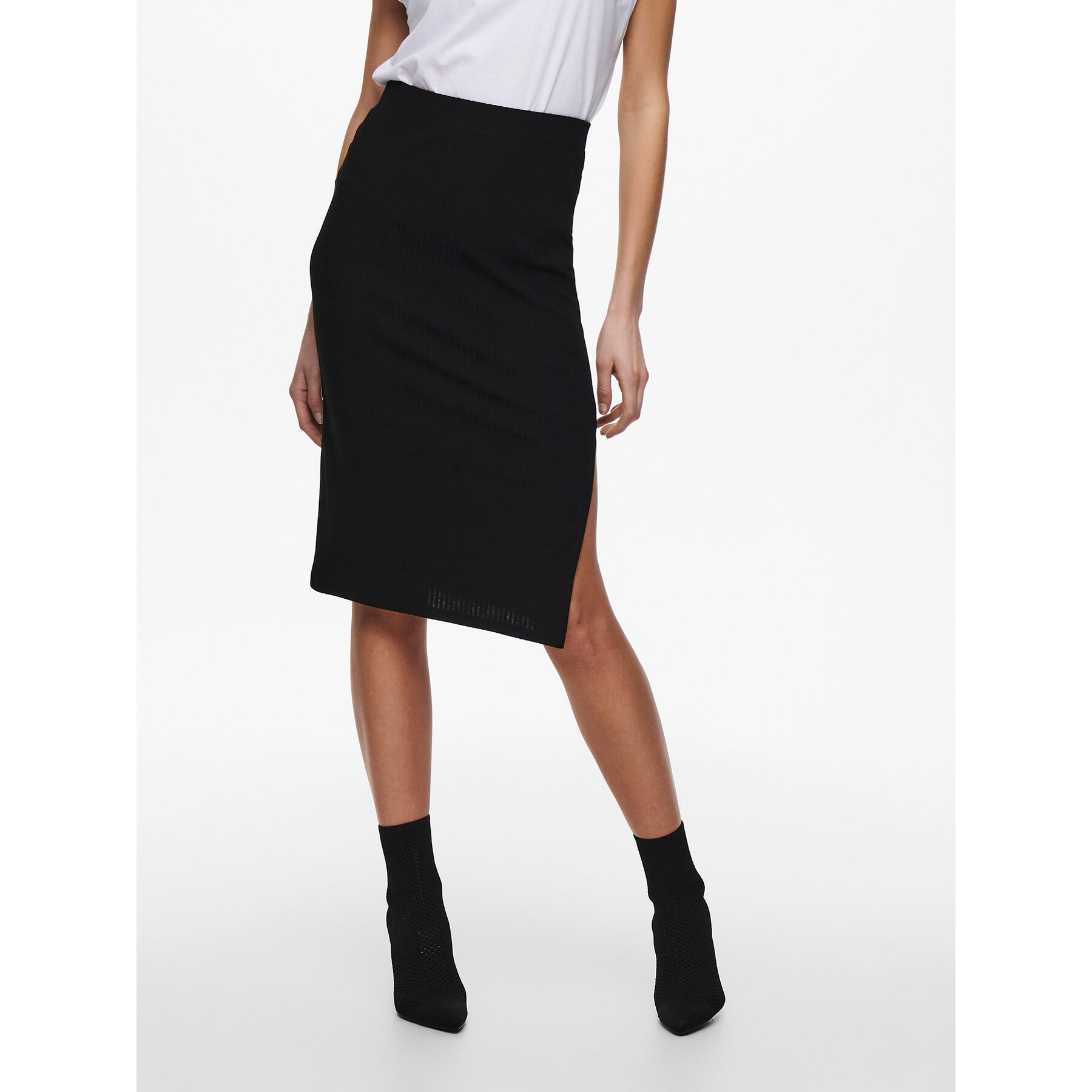 ONLY Bleistiftrock 15233600 Schwarz Slim Fit