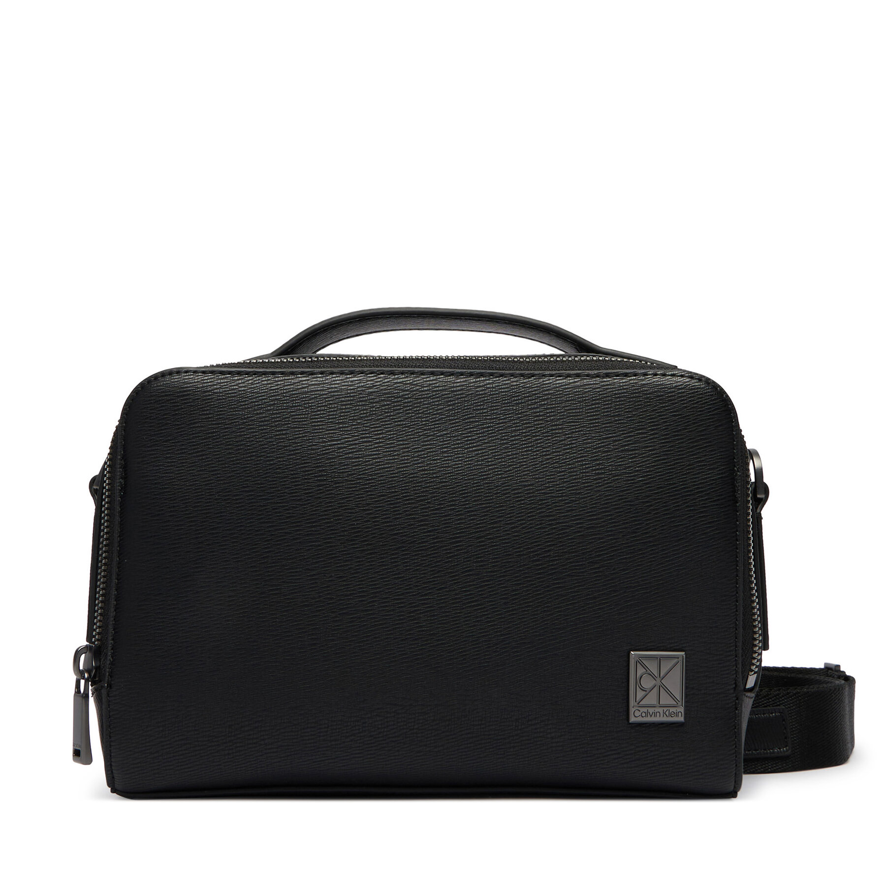 Geantă crossover Calvin Klein Emblem Hw Camera Bag LV04D3291G Negru