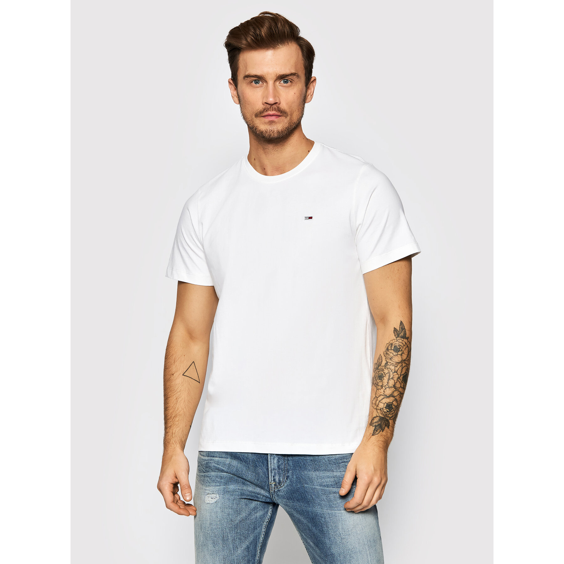 Tommy Jeans T-shirt Classic DM0DM09598 Bianco Regular Fit