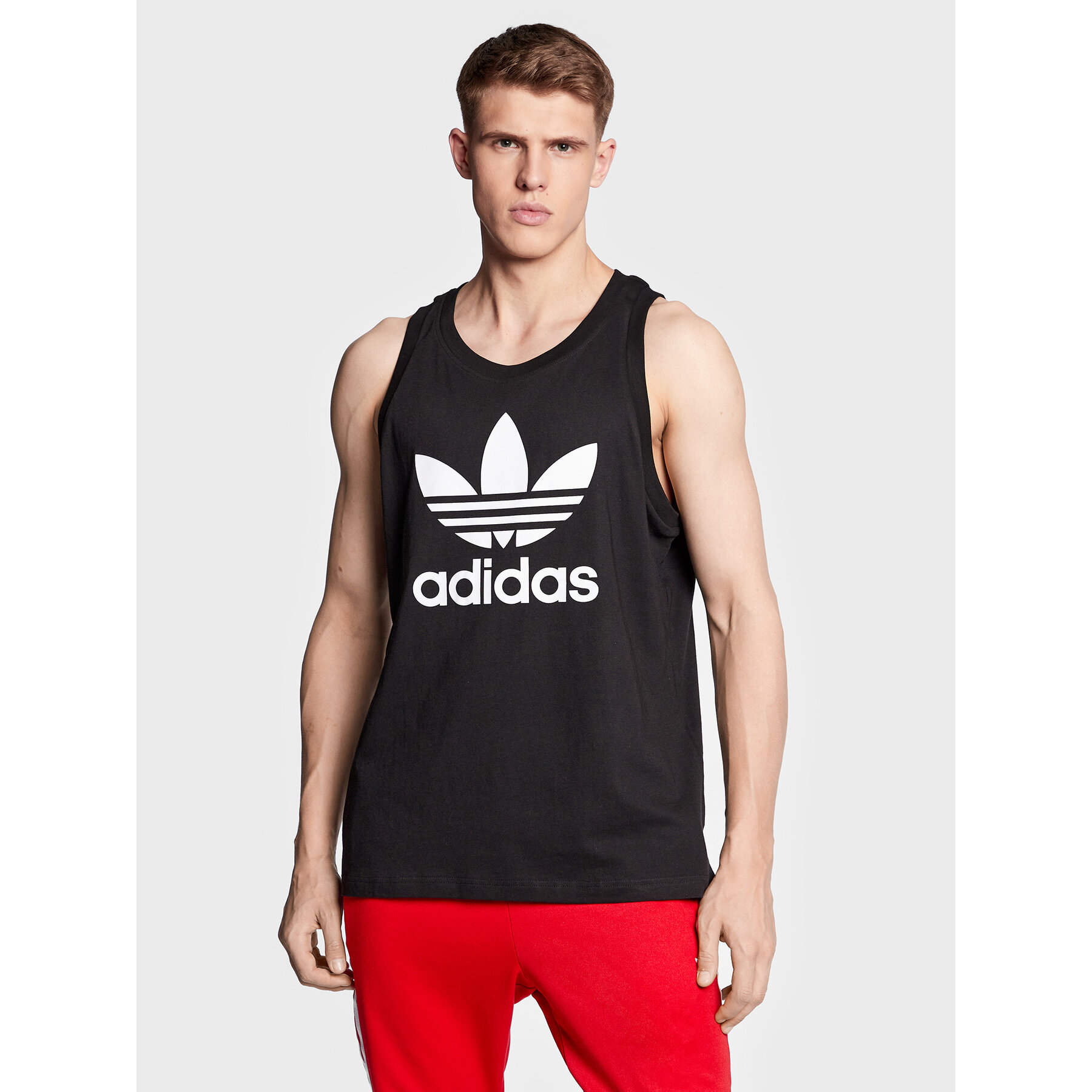 adidas Smanicato Adicolor Classics Trefoil Tank Top IA4811 Nero Regular Fit