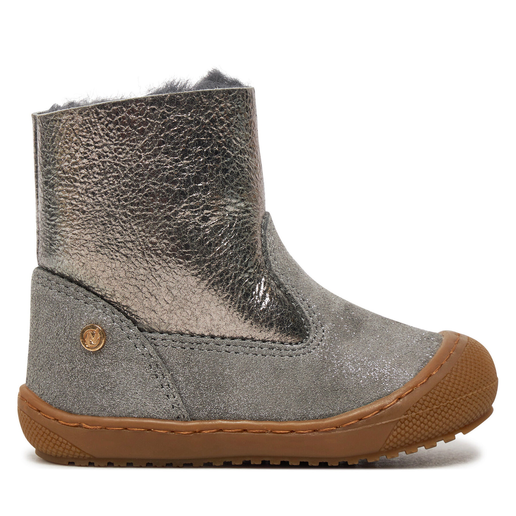 Čižmy Naturino Cozy Hug 0012001522.05.0Q02 Strieborná