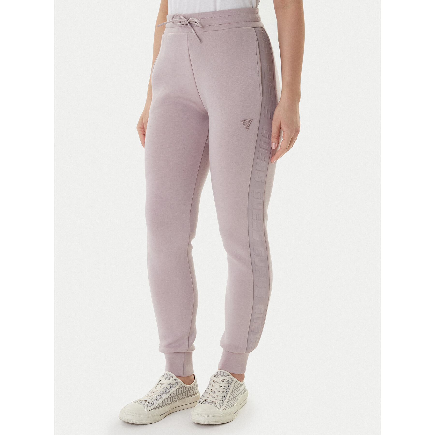 Guess Jogginghose Allie Scuba V2YB18 K7UW2 Violett Regular Fit