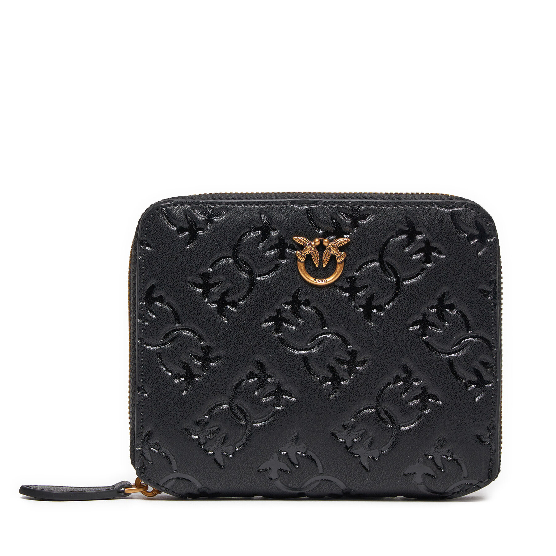 Mały Portfel Damski PINKO Czarny Taylor Zip Around AI 24-25 PCPL 100249 A1YB