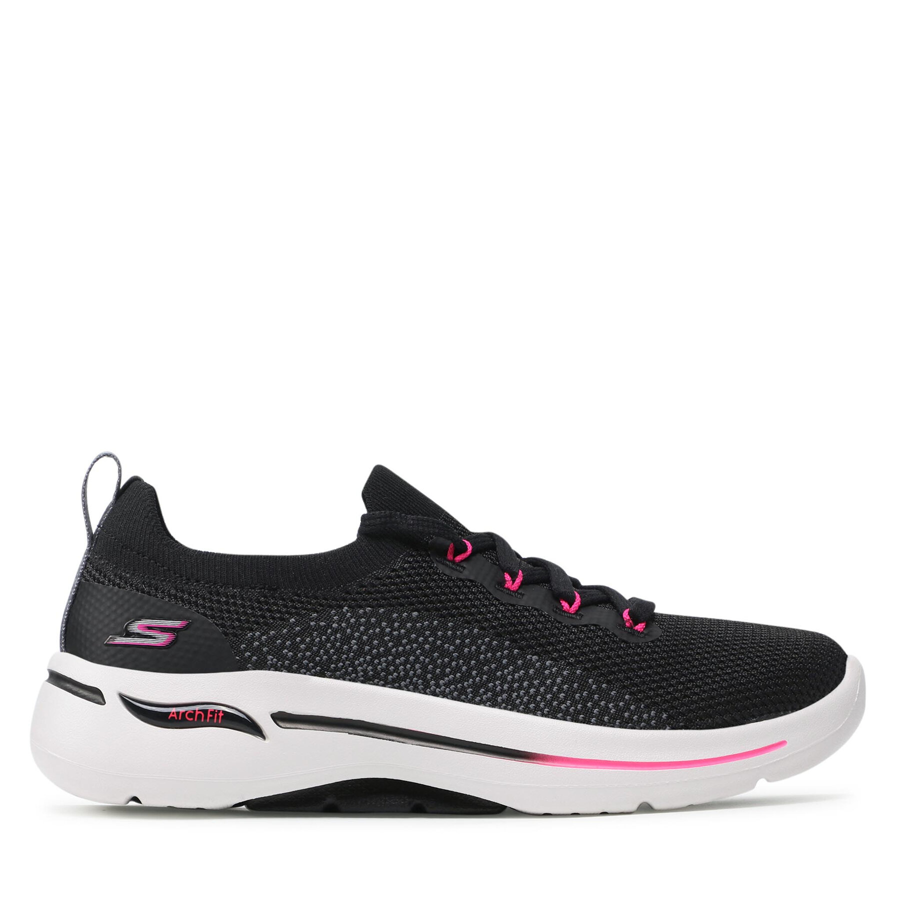Sportcipők Skechers Go Walk Arch Fit 124863/BKHP Fekete