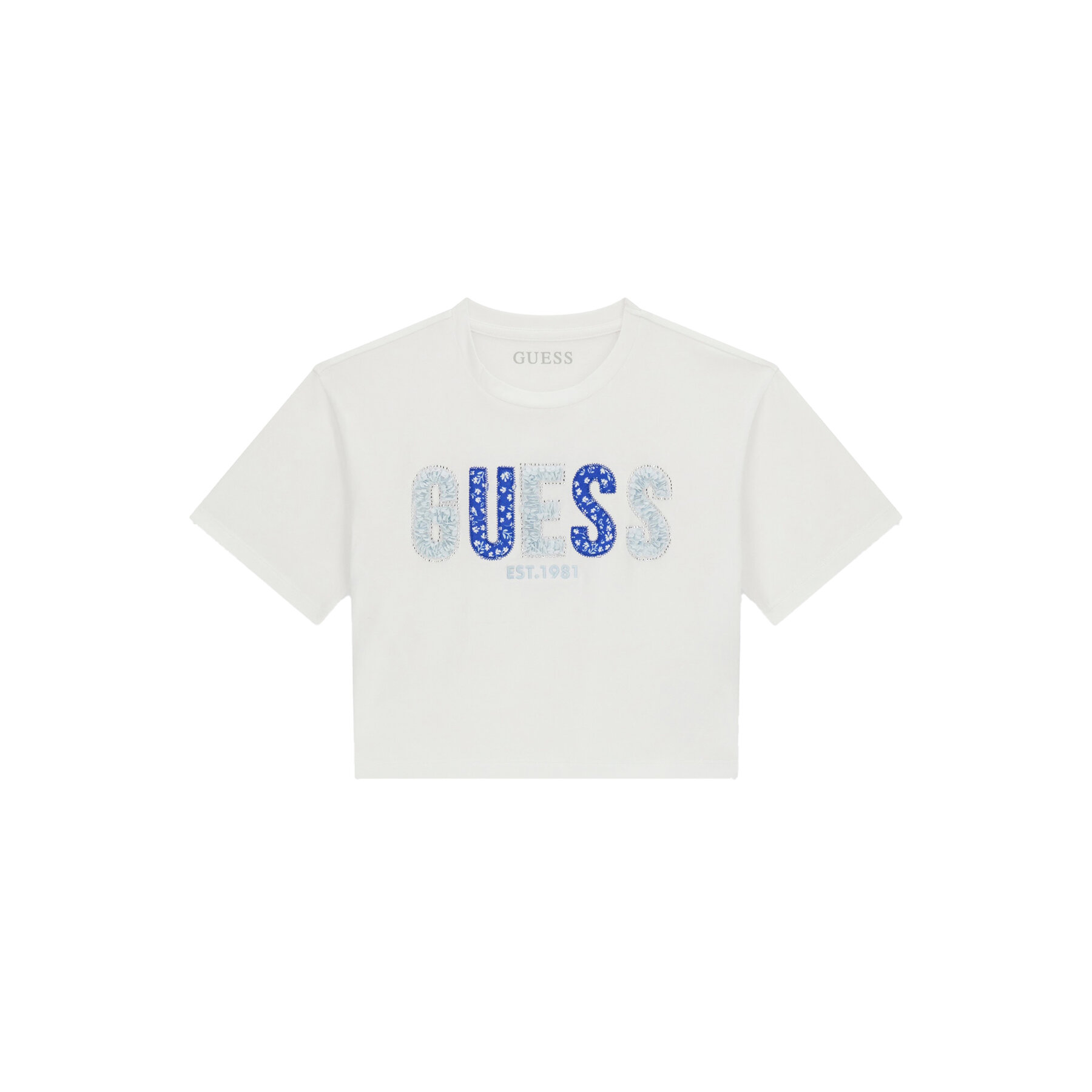 Guess Majica J6GI07 K6YW4 Bela Relaxed Fit