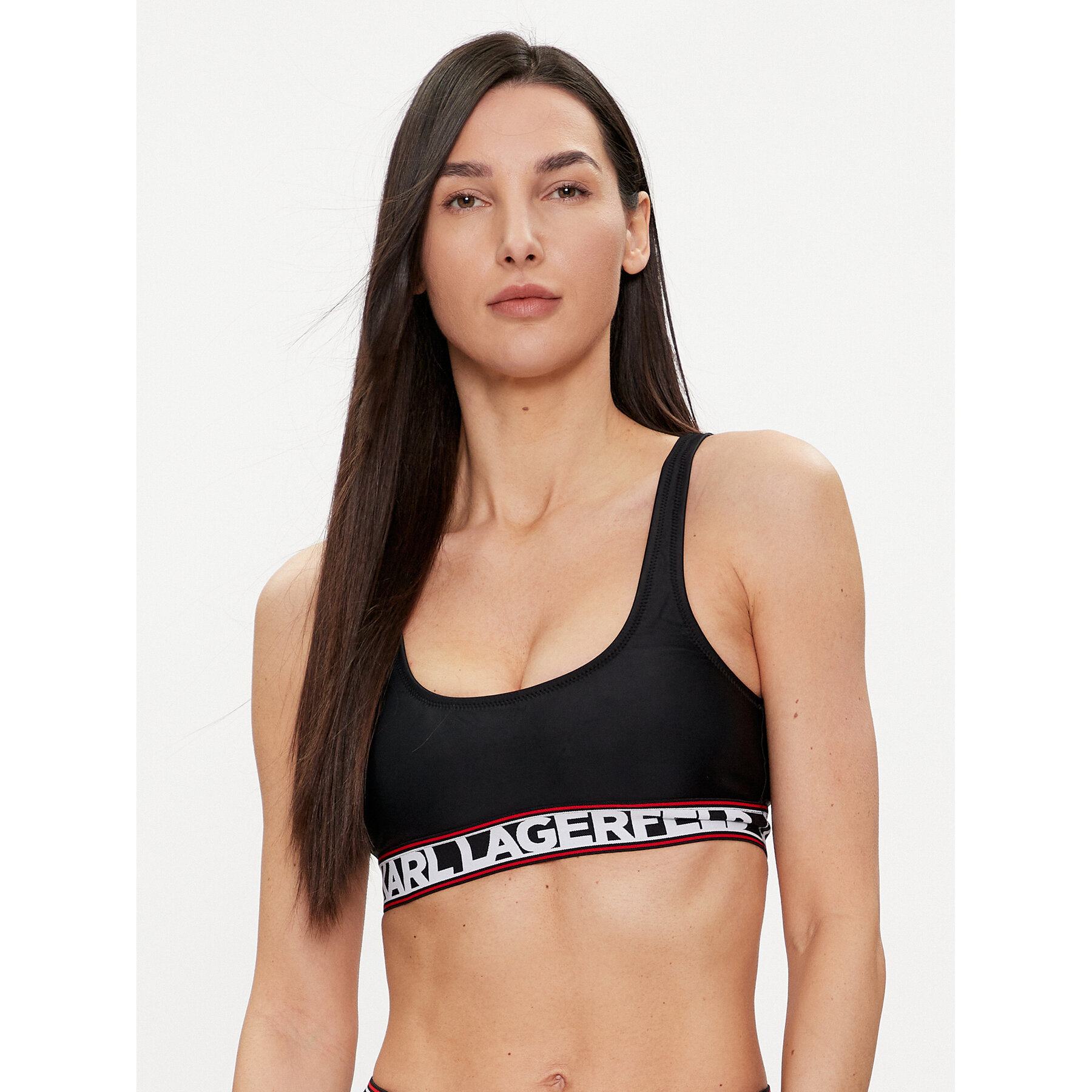 KARL LAGERFELD Bikini-Oberteil 240W2221 Schwarz