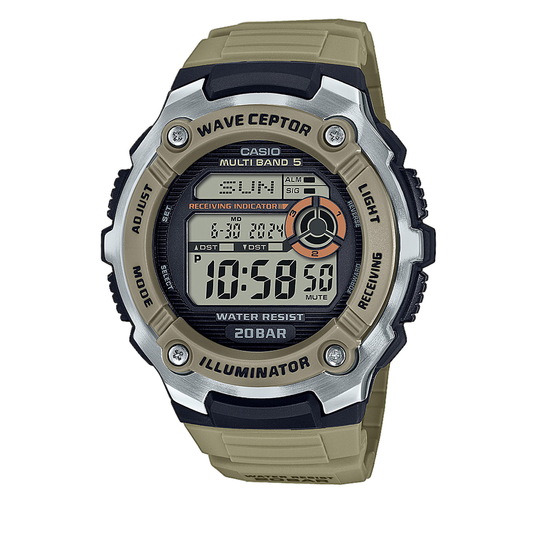 

Годинник Casio WV-200R-5AEF Khaki, Хакі