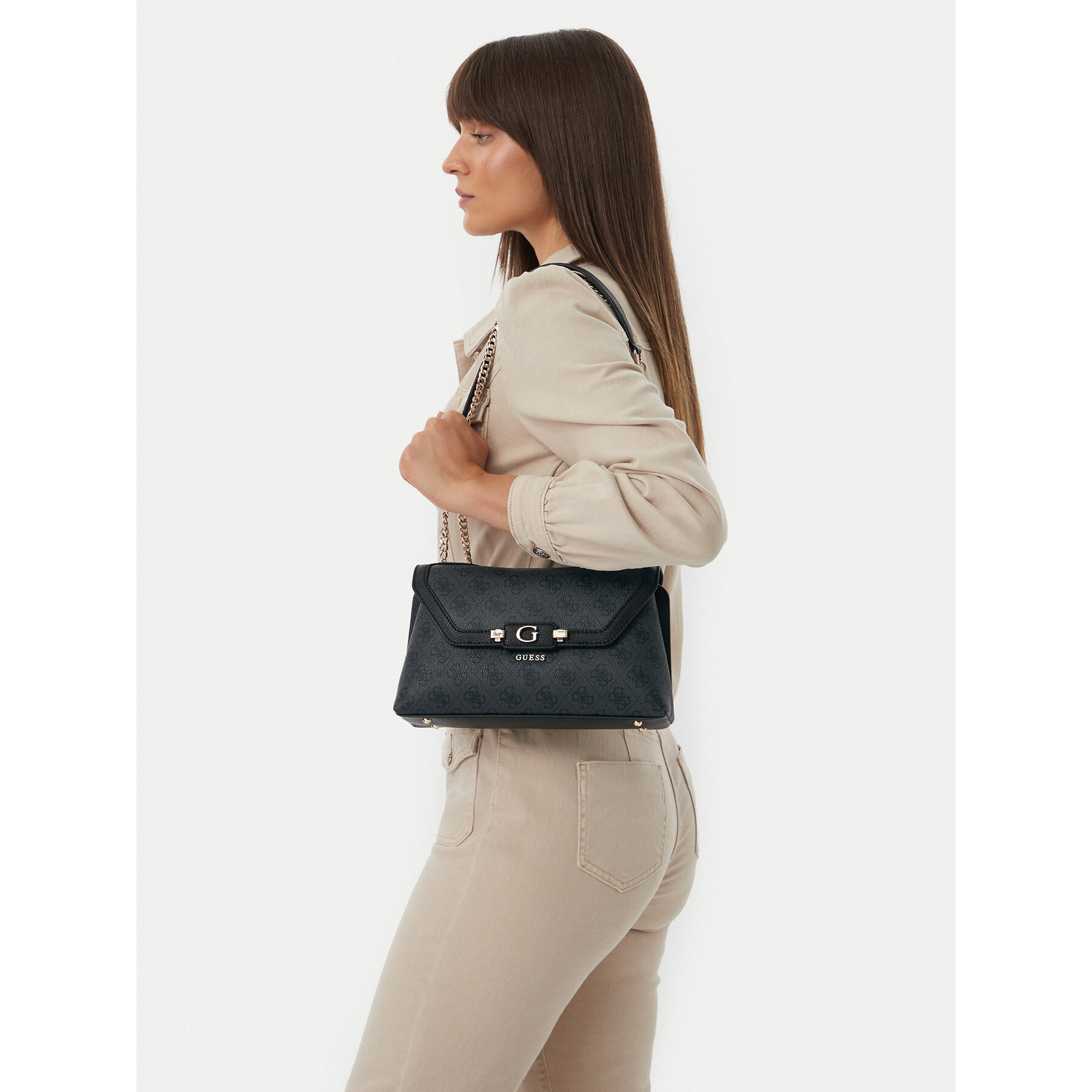 Geantă Guess Lindsey HWSG97 49210 Negru