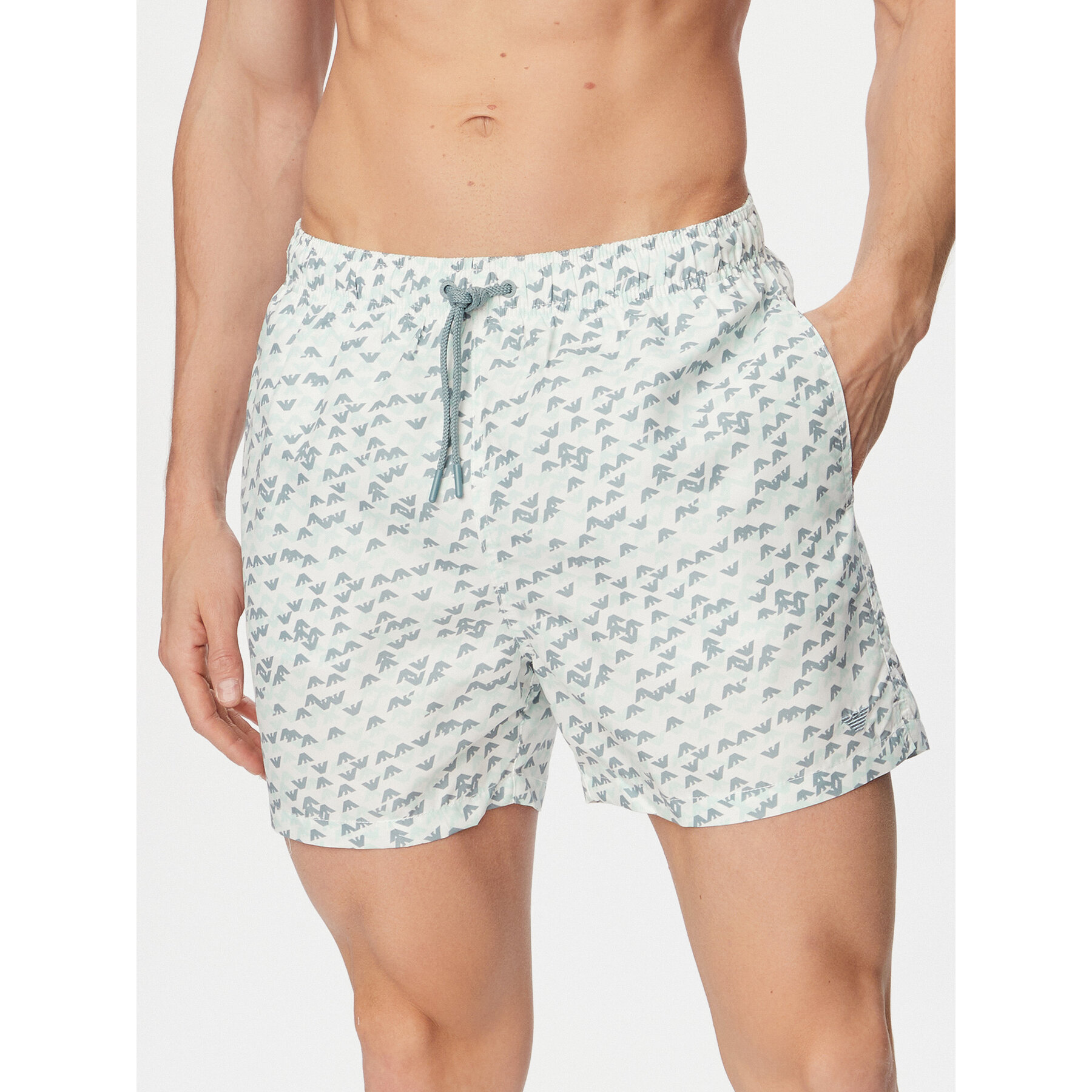 Emporio Armani Badeshorts EM000583 AF20440 F0027 Blau Regular Fit