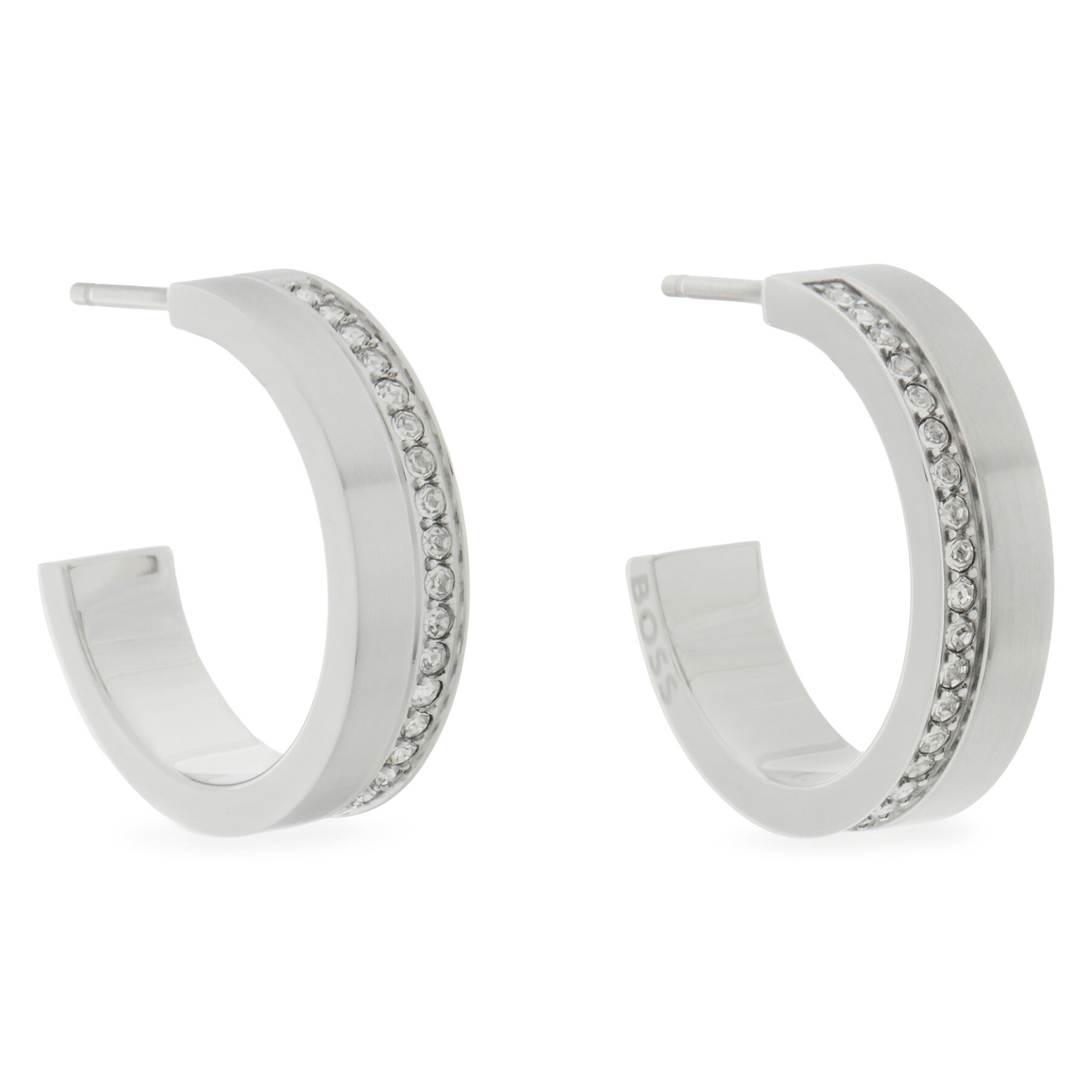 Обици BOSS 1580526 Сребрист