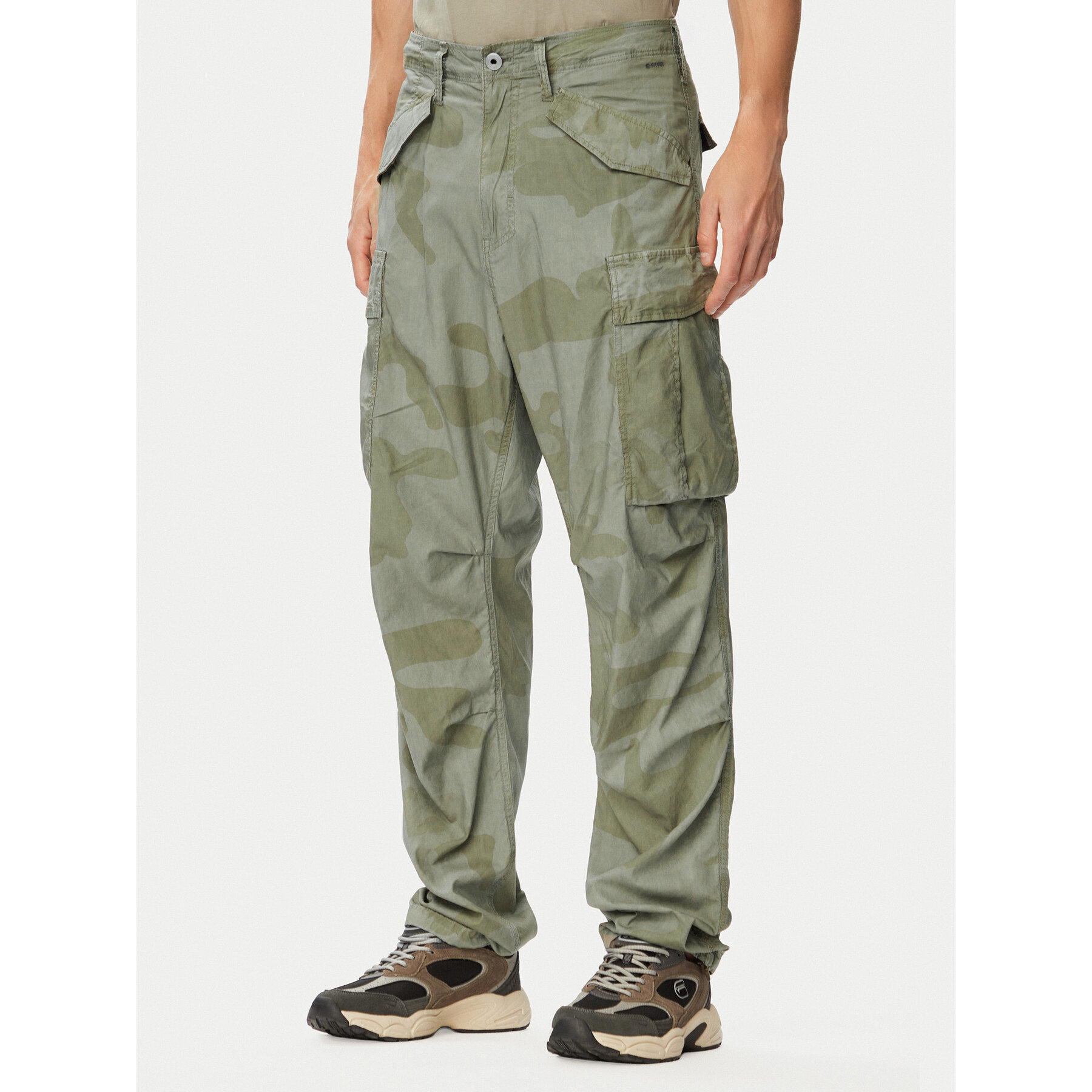 G-Star Raw Hlače MA1 Cargo D26945-E520 Svijetlo zelena Tapered Fit