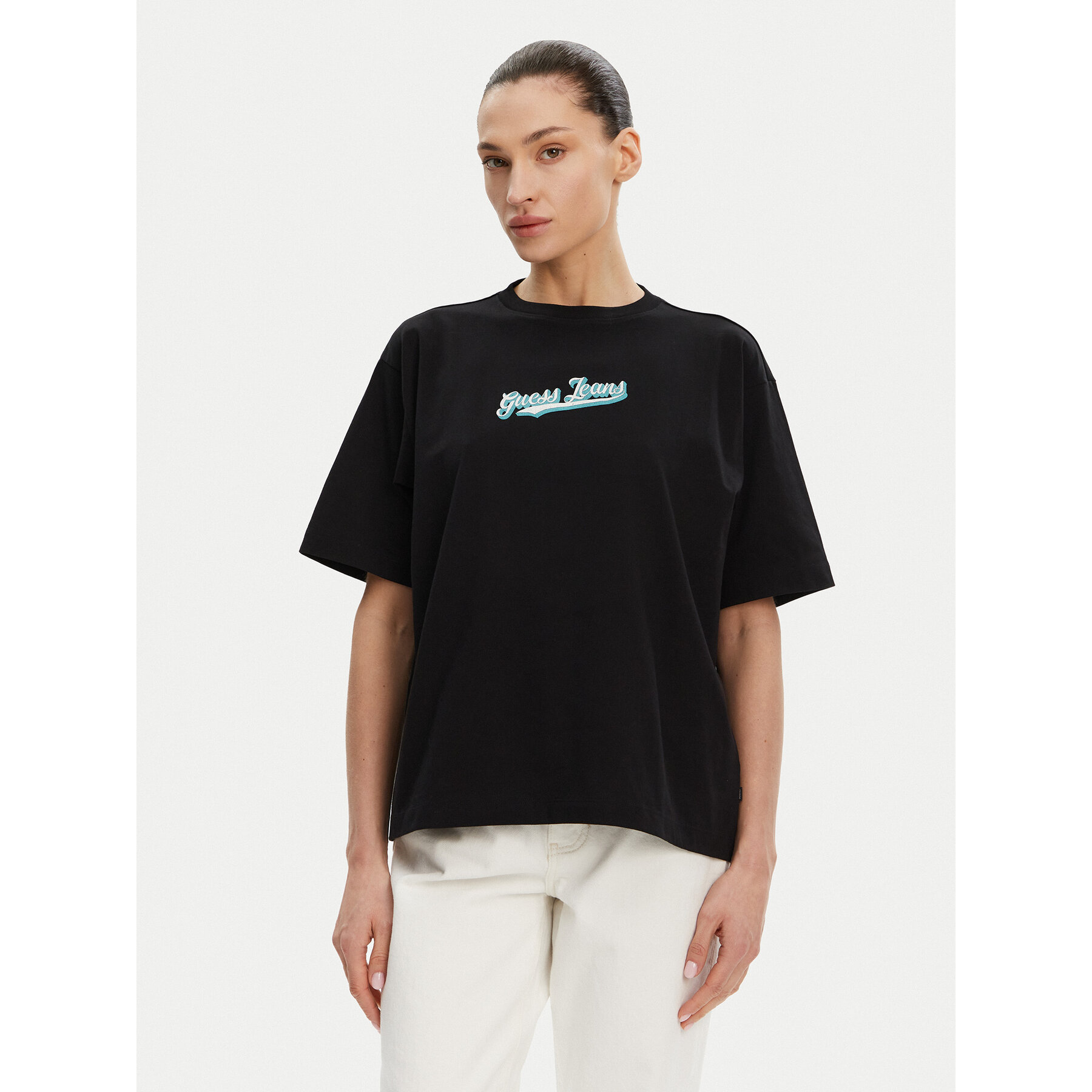 Guess Jeans T-shirt W5GI29 K8HM0 Nero Regular Fit