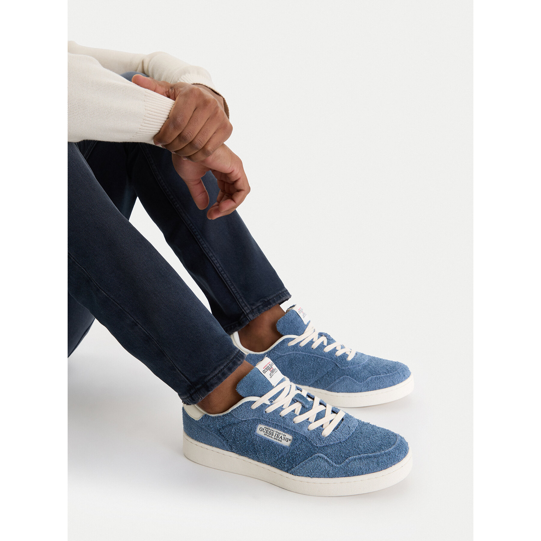 Tenisice Guess Jeans EO-LUNARI-02 WE Plava
