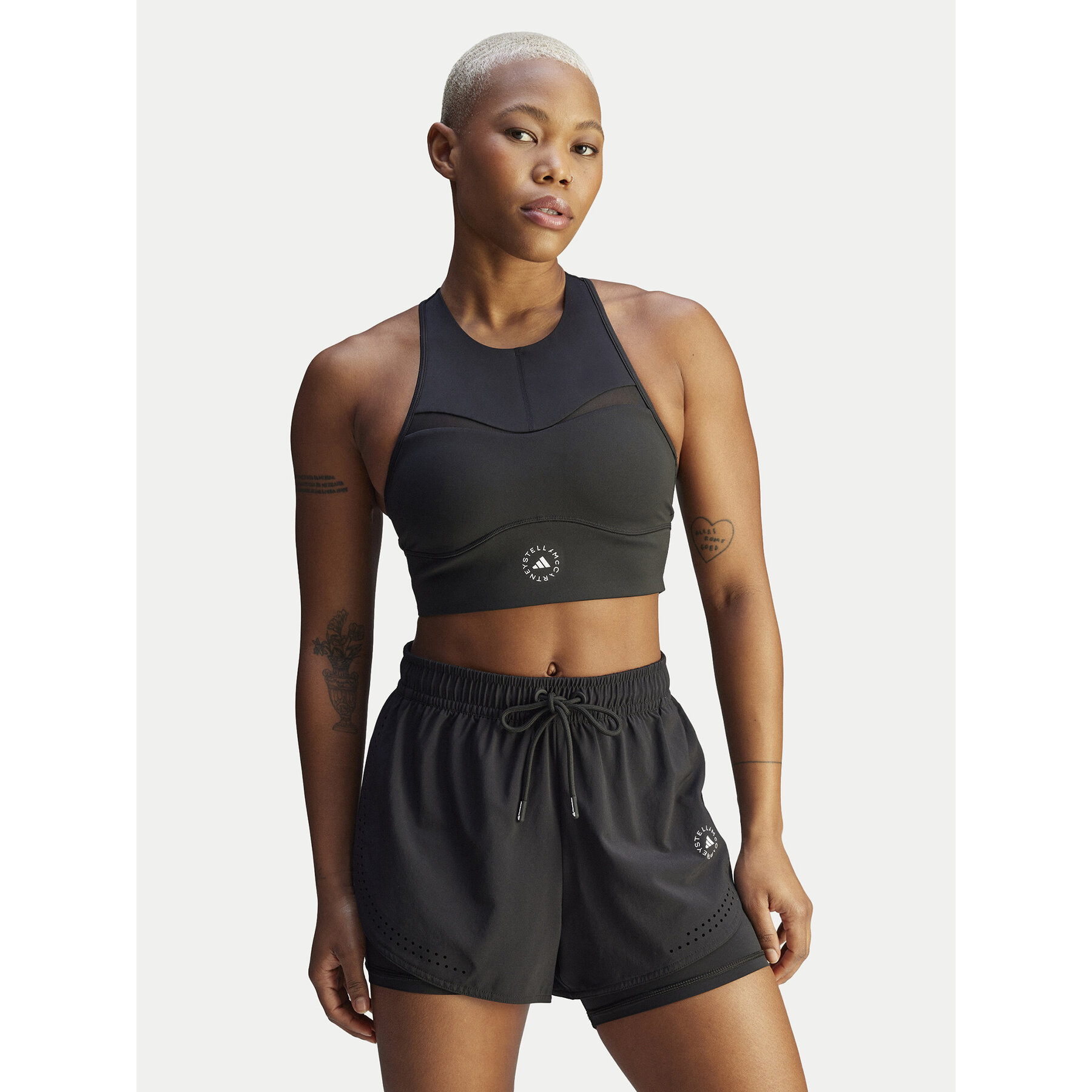 adidas adidas by Stella McCartney Τοπ Stella McCartney Training JF3760 Μαύρο Slim Fit