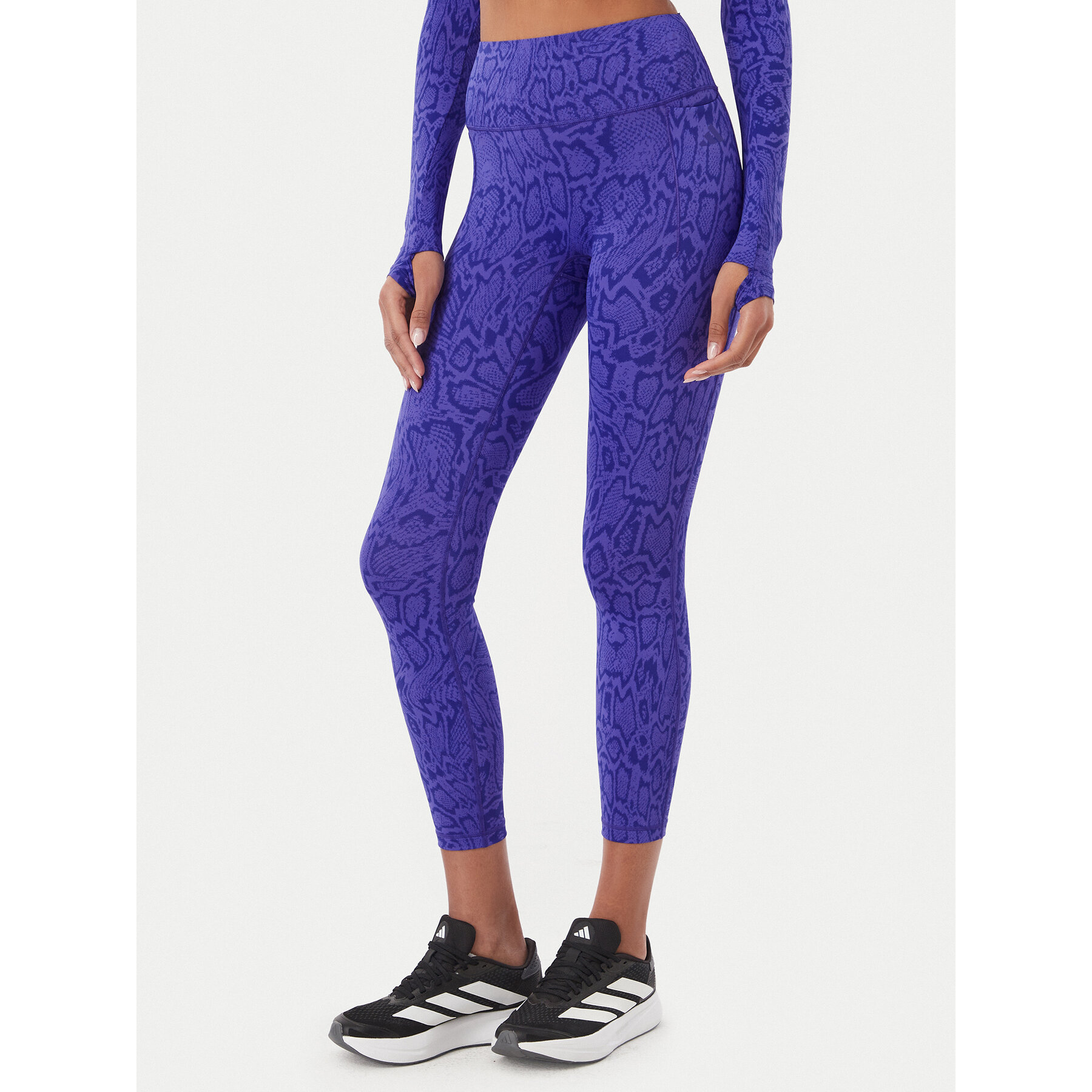 adidas Leggings Optime Primelift Snake KQ8312 Violett