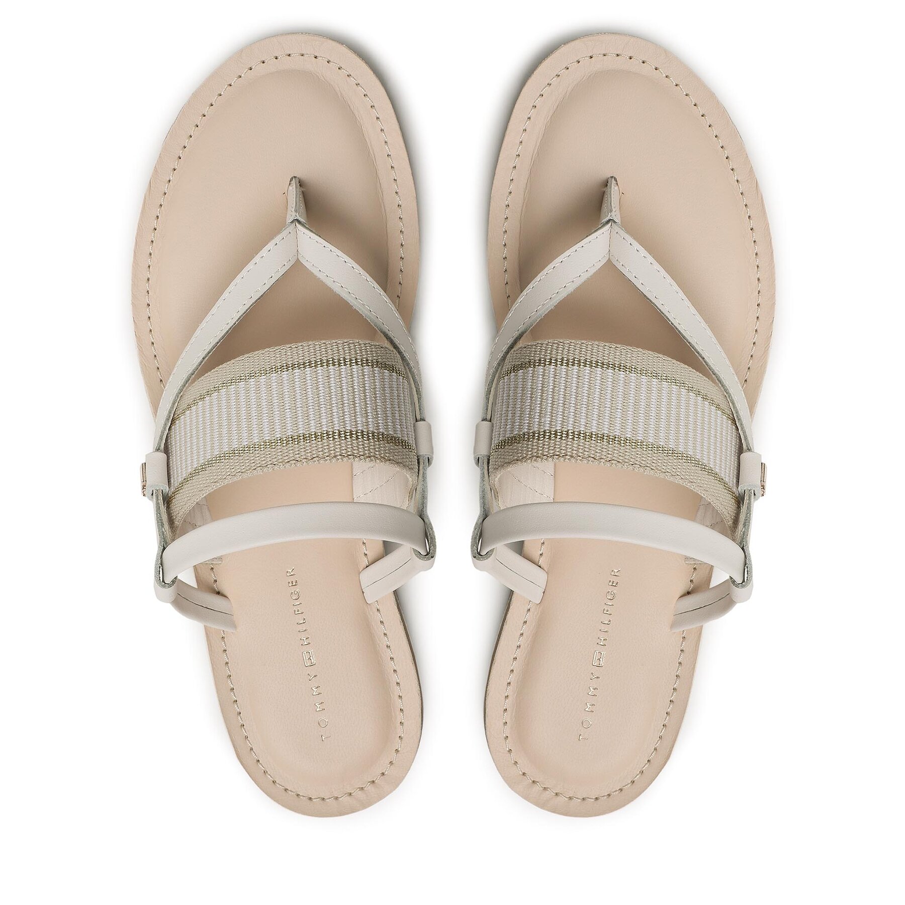 Tommy Hilfiger Női Flip-flops, Méret: 36, Fehér, Th Webbing Mule Sandal FW0FW07275