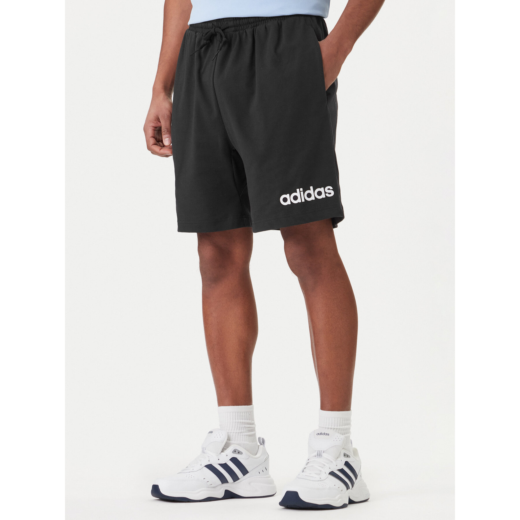 adidas Sportshorts Essentials Linear JE9012 Schwarz Regular Fit