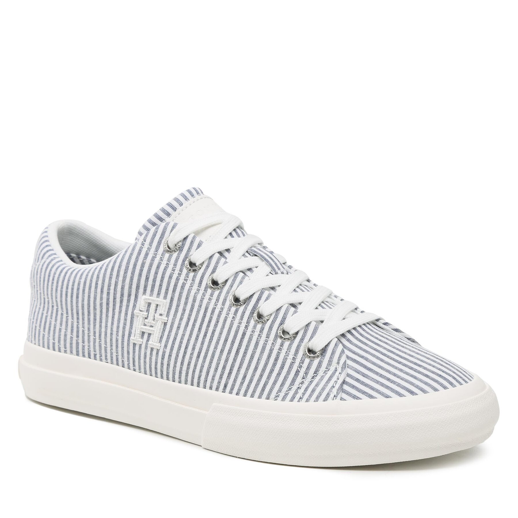Teniși Tommy Hilfiger Th Hi Vulc Street Low Seersucker FM0FM04540 Seersbucker/Bluecoast 0G5 0G5 imagine noua