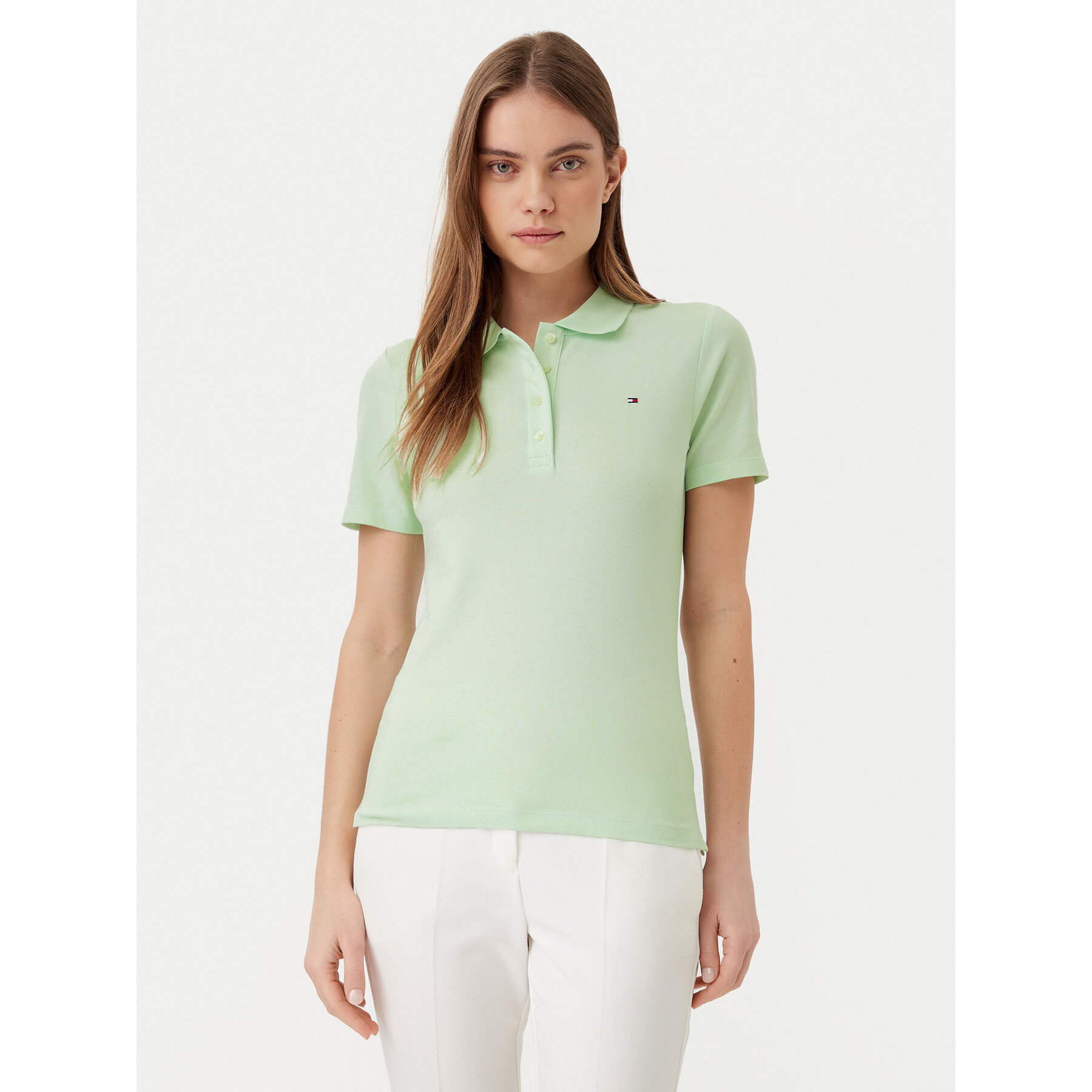Tommy Hilfiger Polo 1985 WW0WW43225 Verde Slim Fit