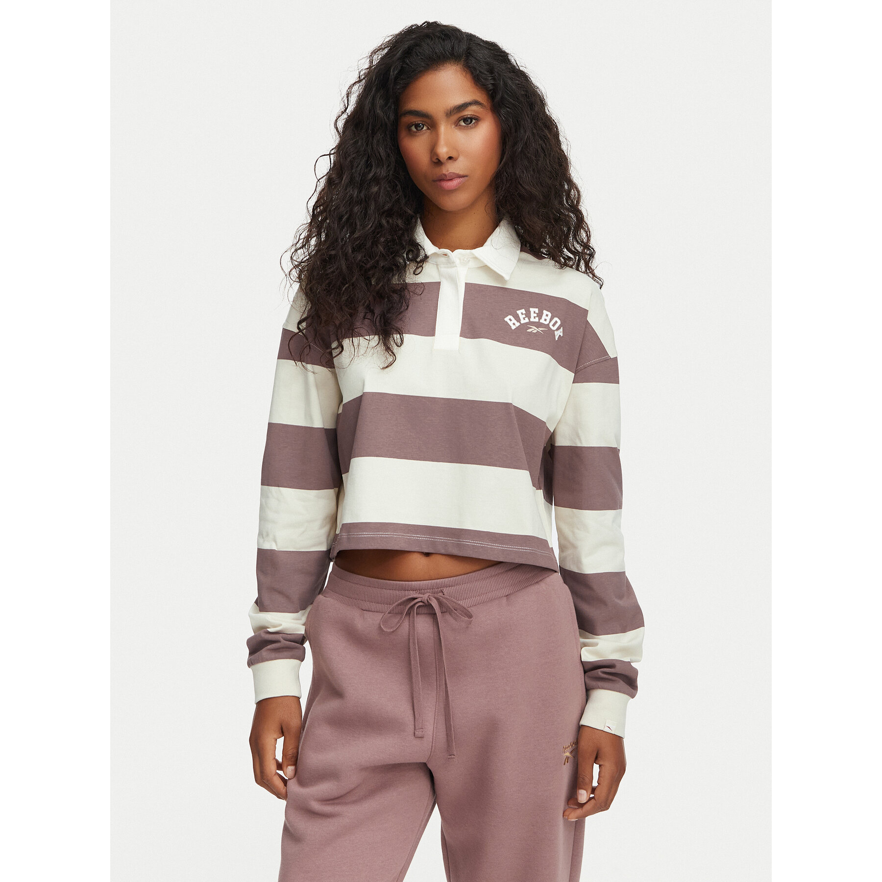 Reebok Polo Sabina RK25695CCW Ανοιχτό μπεζ Relaxed Fit