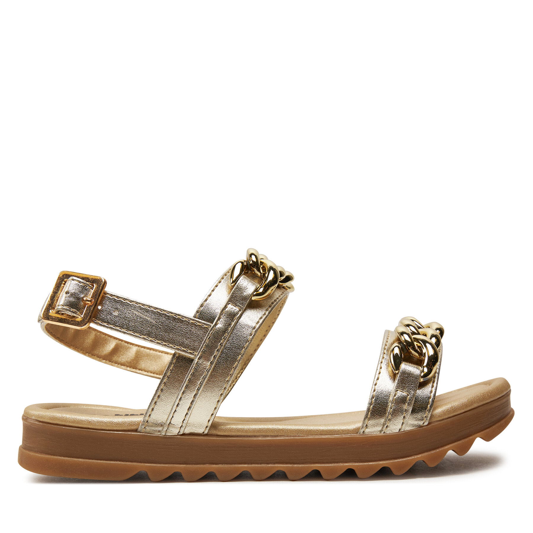 Sandalias Bibi Flat Form 1198017 Oro