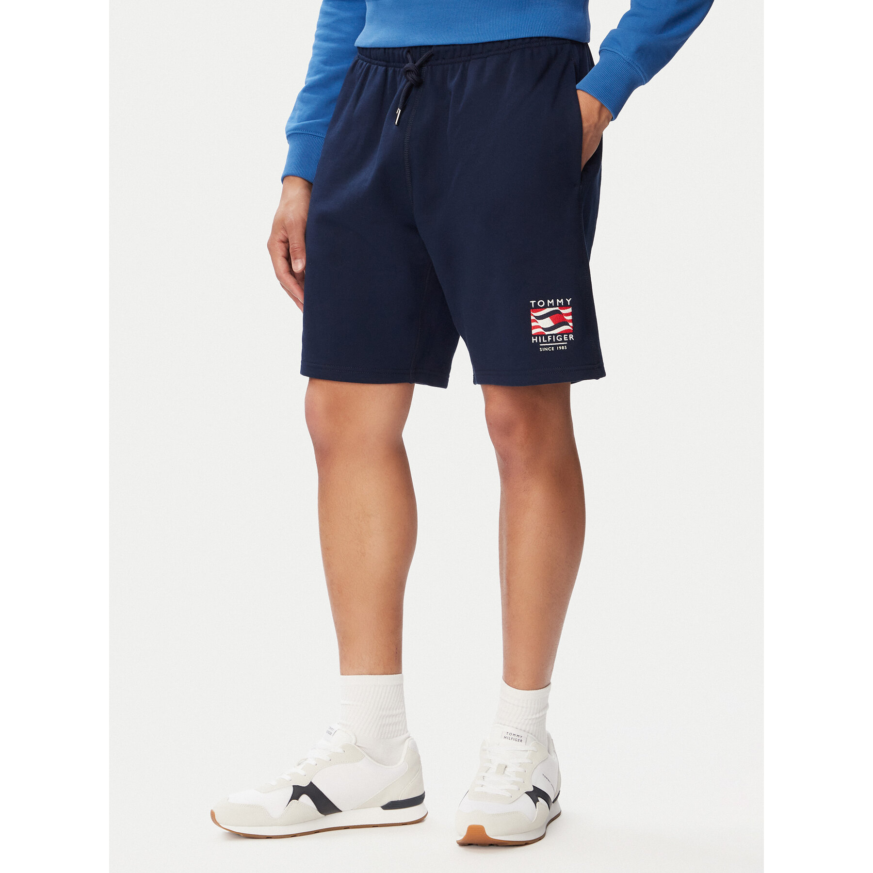 Tommy Hilfiger Sportshorts Rwb MW0MW43384 Dunkelblau Regular Fit