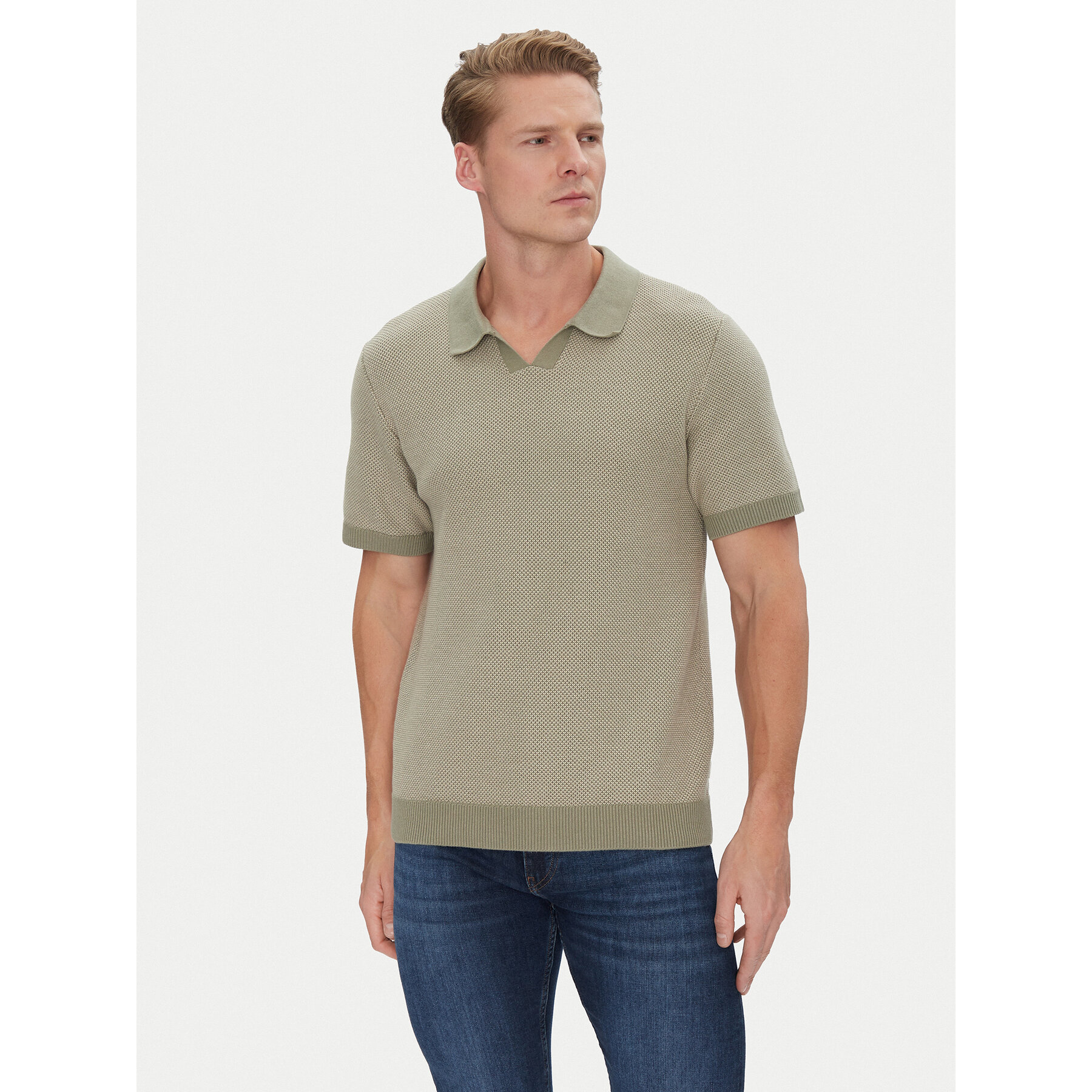 Jack & Jones Pólóing Ceaston 12273012 Zöld Regular Fit