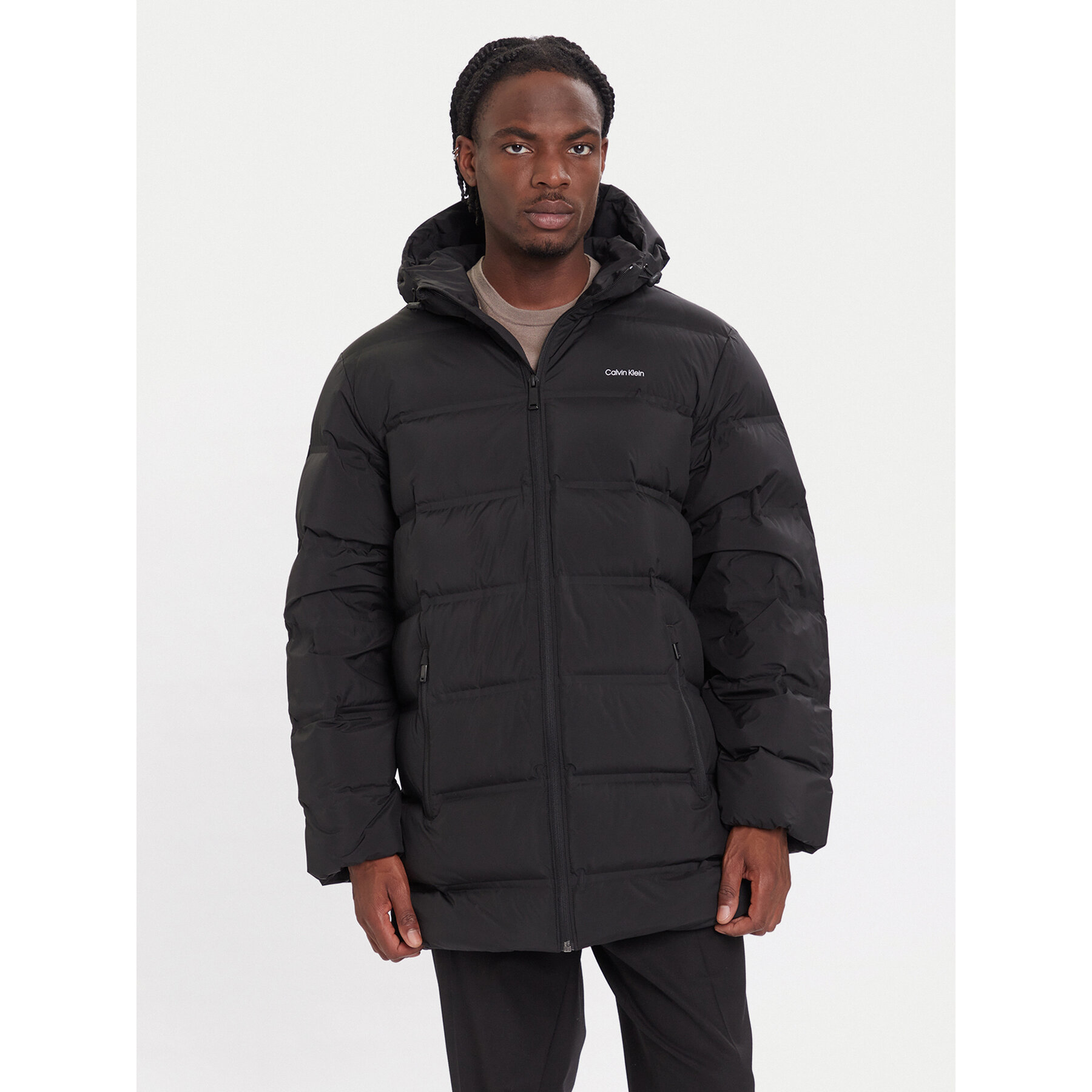 Calvin Klein Daunenjacke LV04LD516G Schwarz Regular Fit