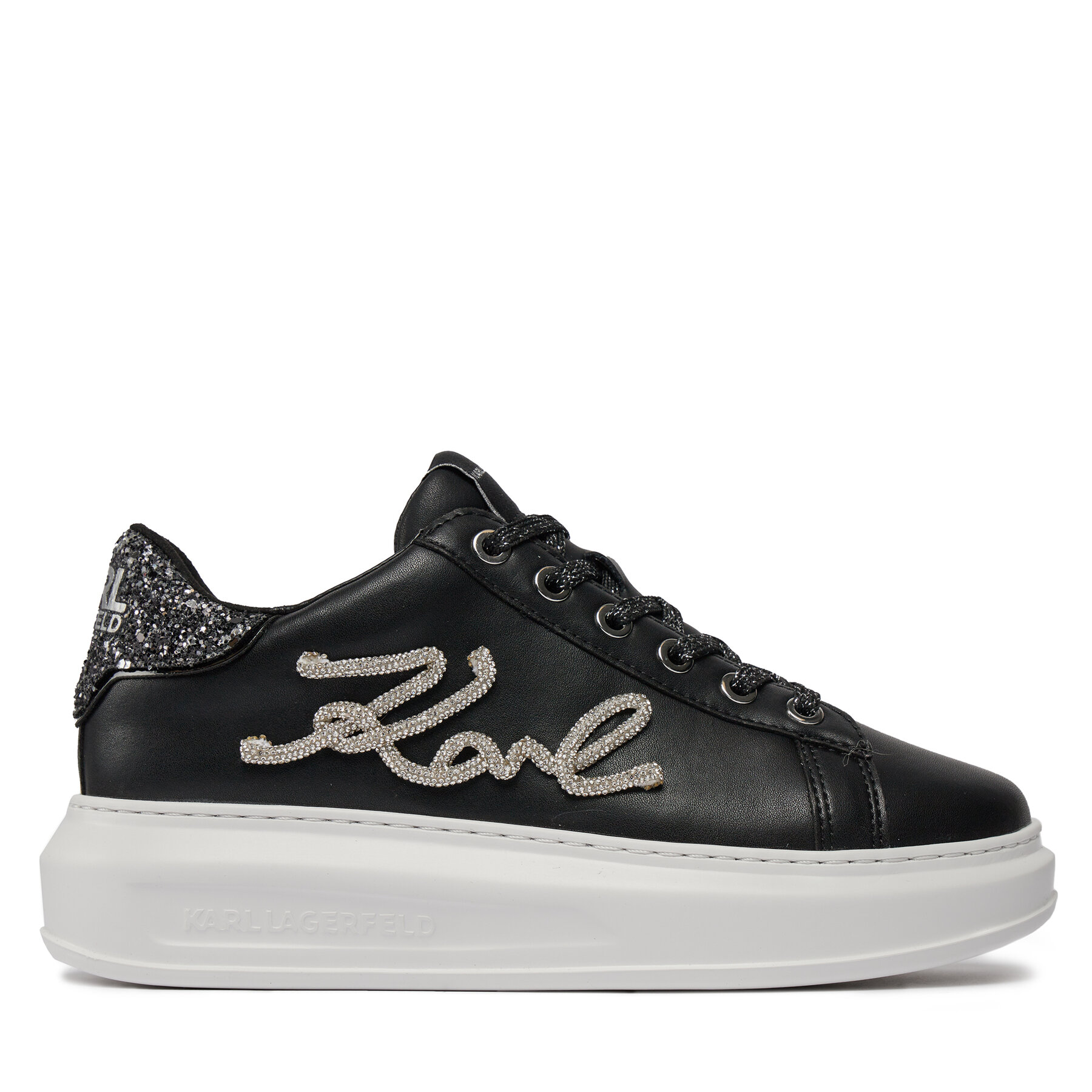 Damskie Sneakersy KARL LAGERFELD, Rozmiar 36 Czarny KL62510G