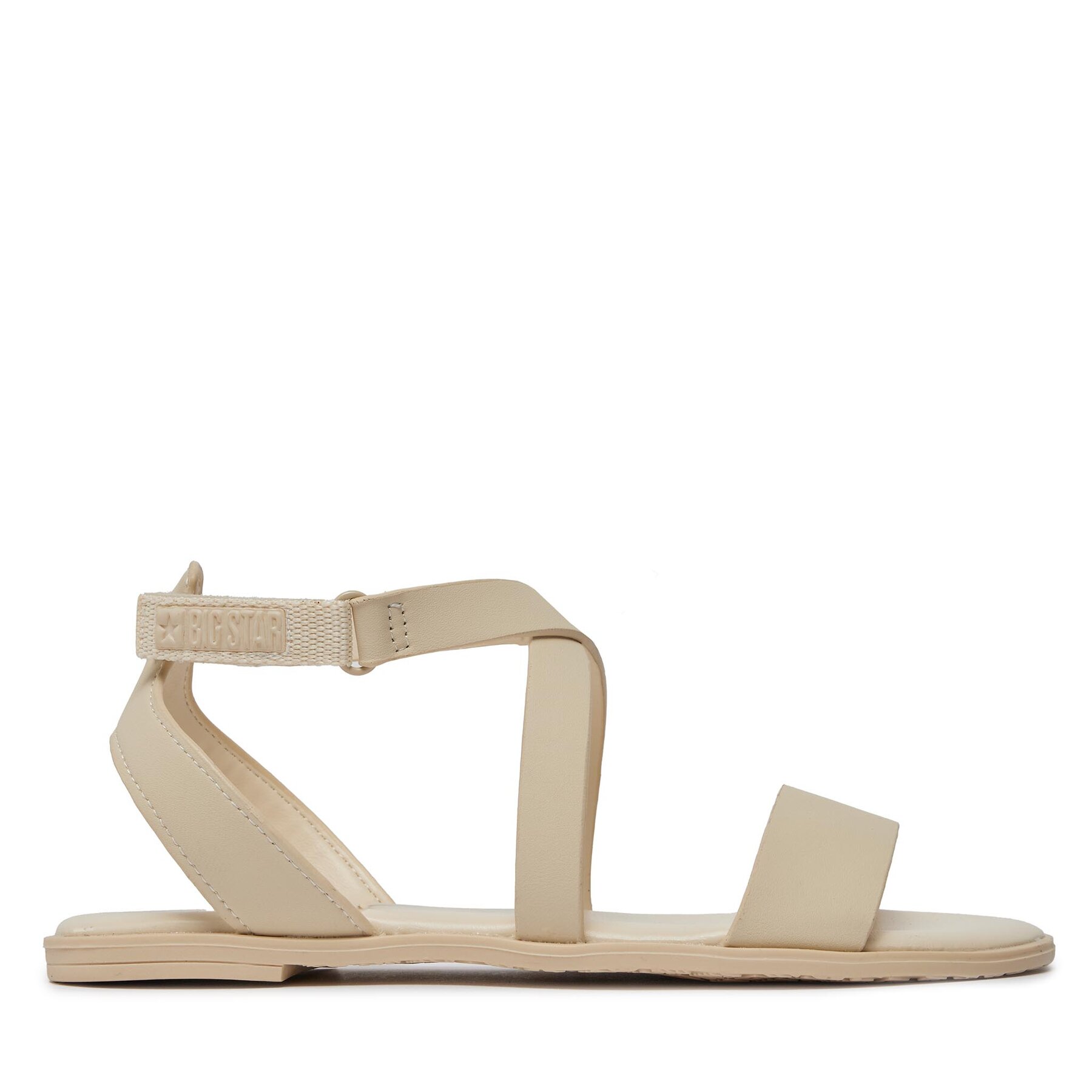 Damskie Sandały Big Star Shoes, Rozmiar 36 Beżowy Ll274A161