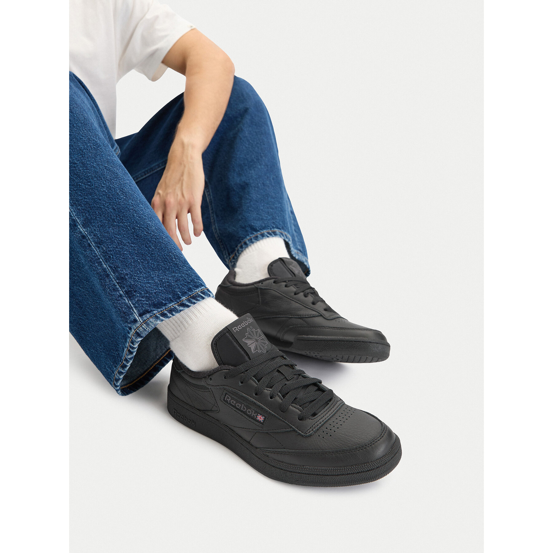 Sneakers Reebok EO-CLUB C85 100000153 Negru