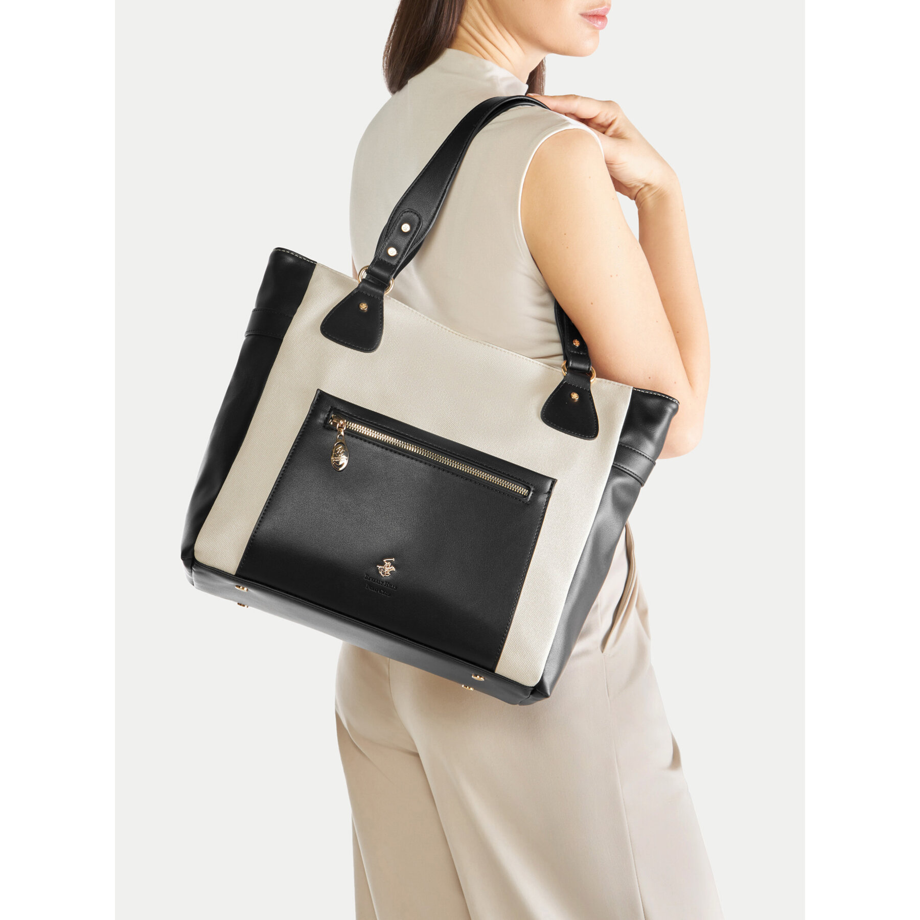 Geantă Beverly Hills Polo Club BHPC-C-002-07 Negru