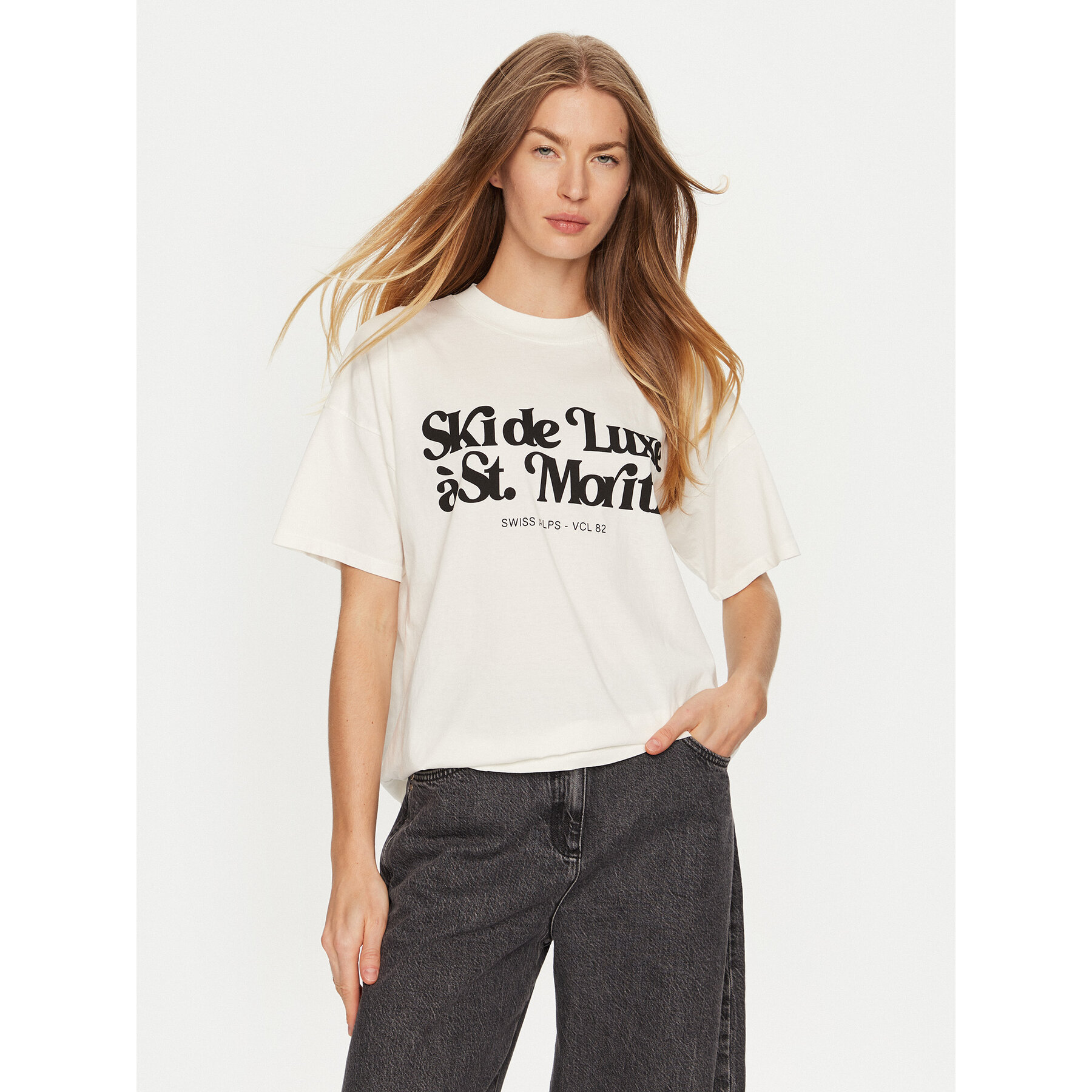 ViCOLO T-shirt RS0052 Écru Regular Fit